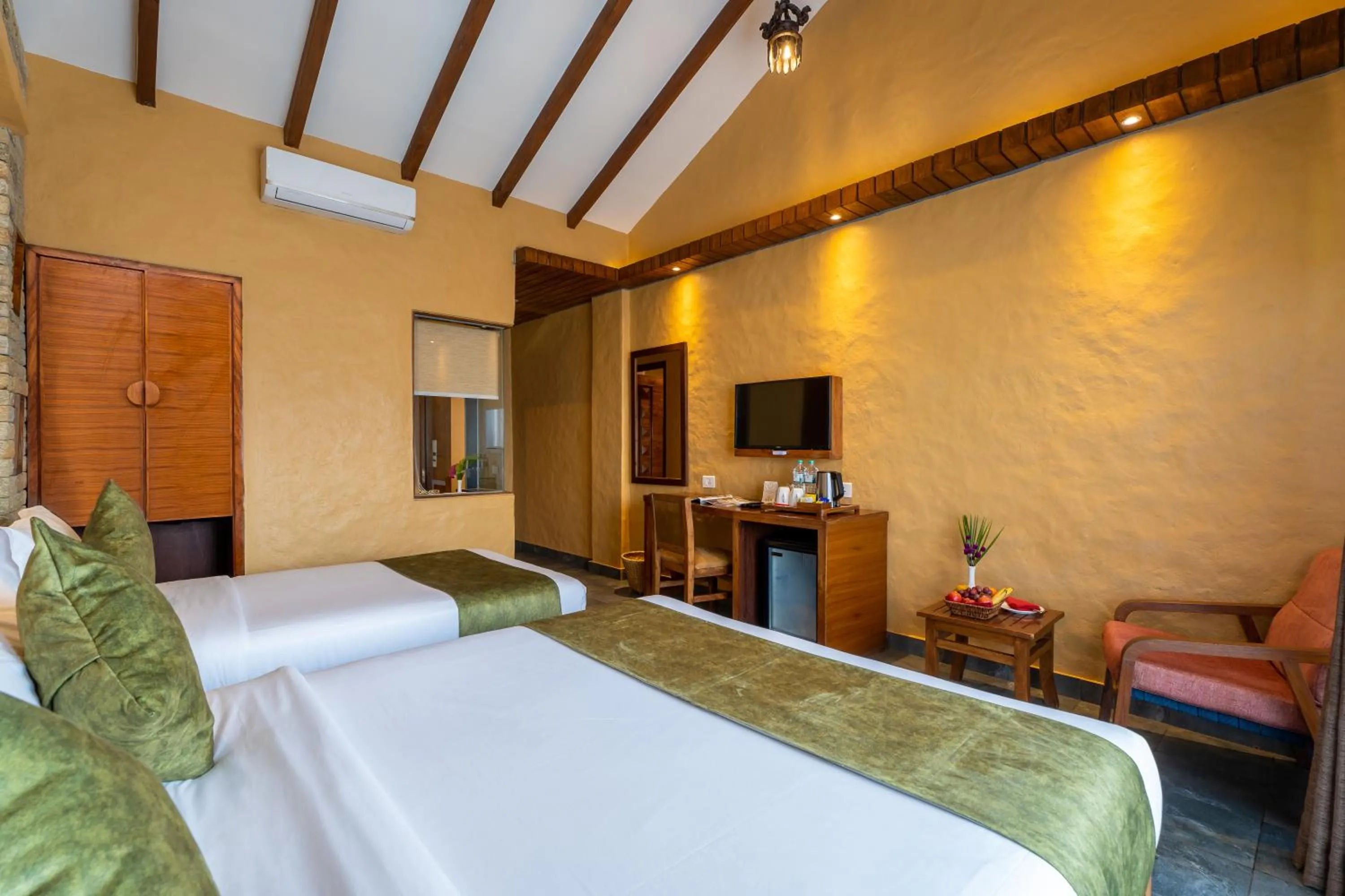 Bed in Bar Peepal Resort