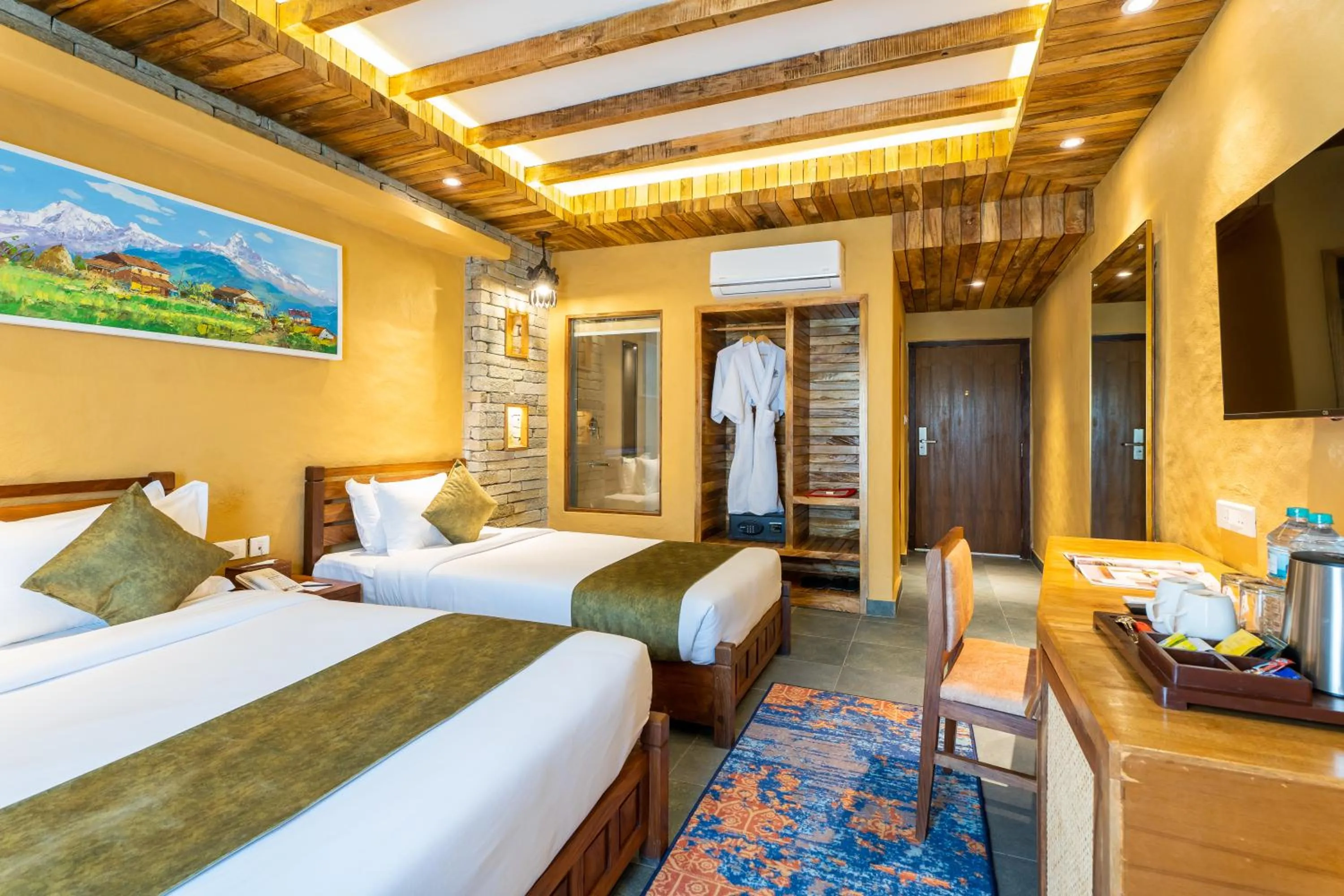 Bedroom, Bed in Bar Peepal Resort