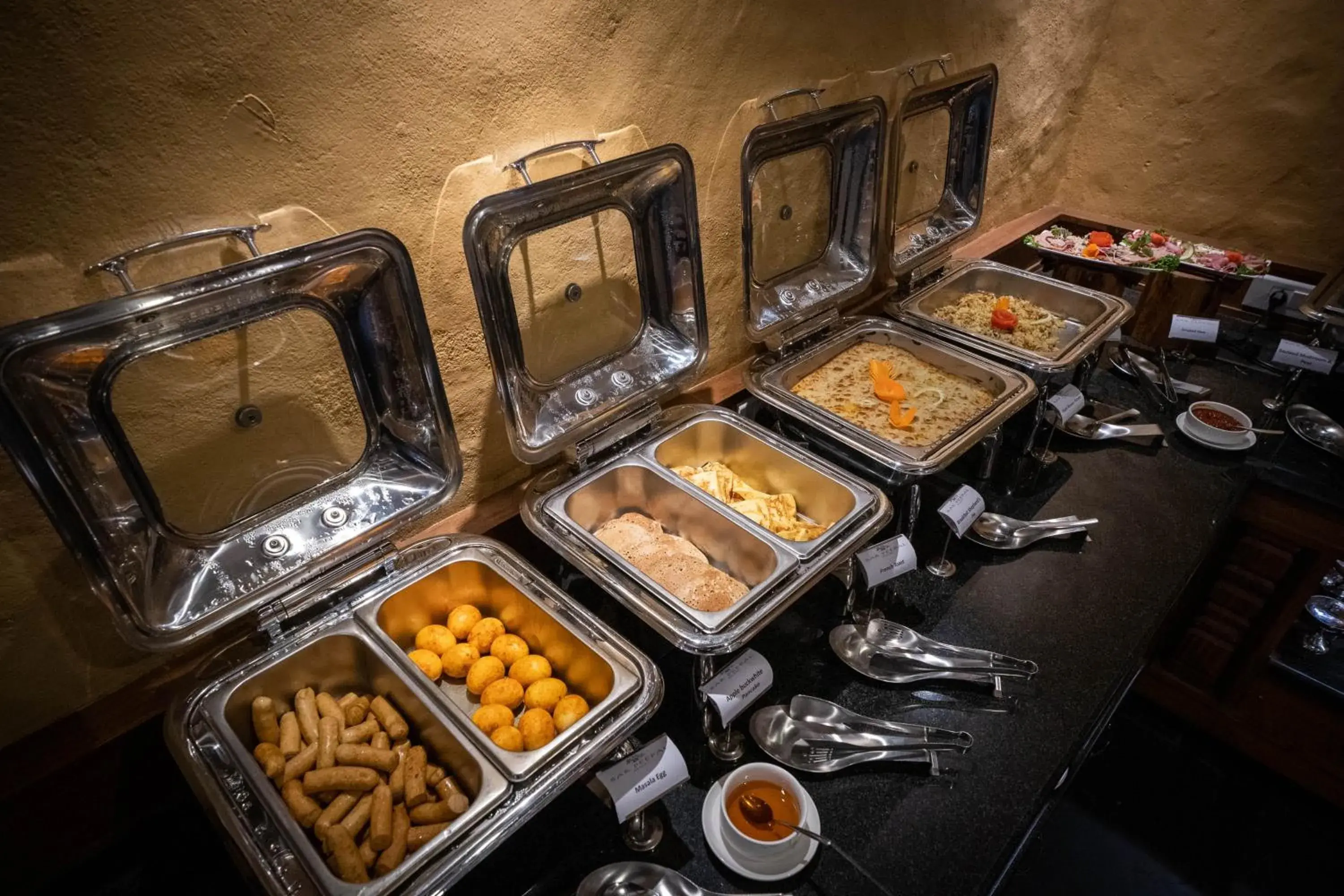 Buffet breakfast in Bar Peepal Resort Buffet breakfast in Bar Peepal Resort