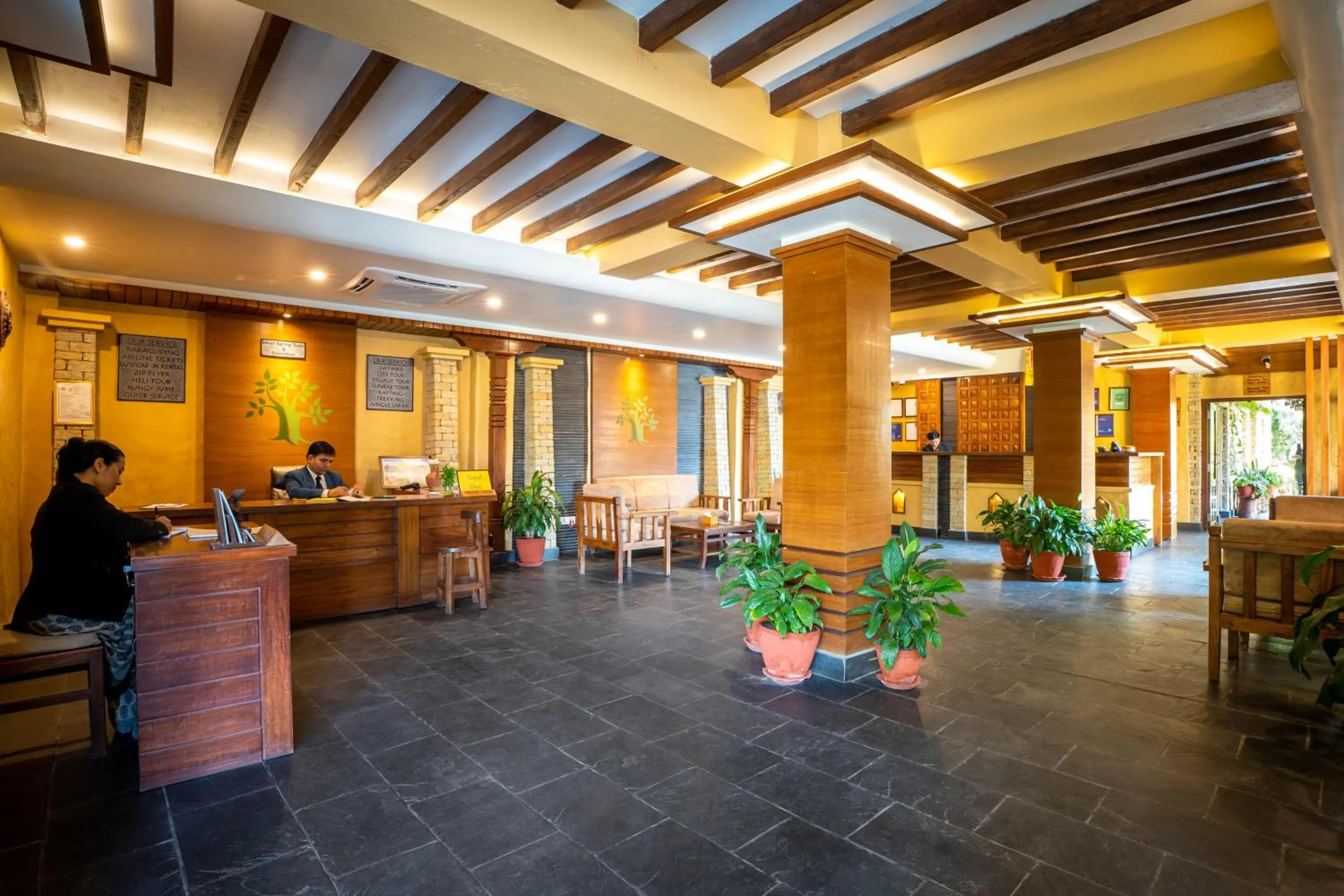 Lobby or reception in Bar Peepal Resort