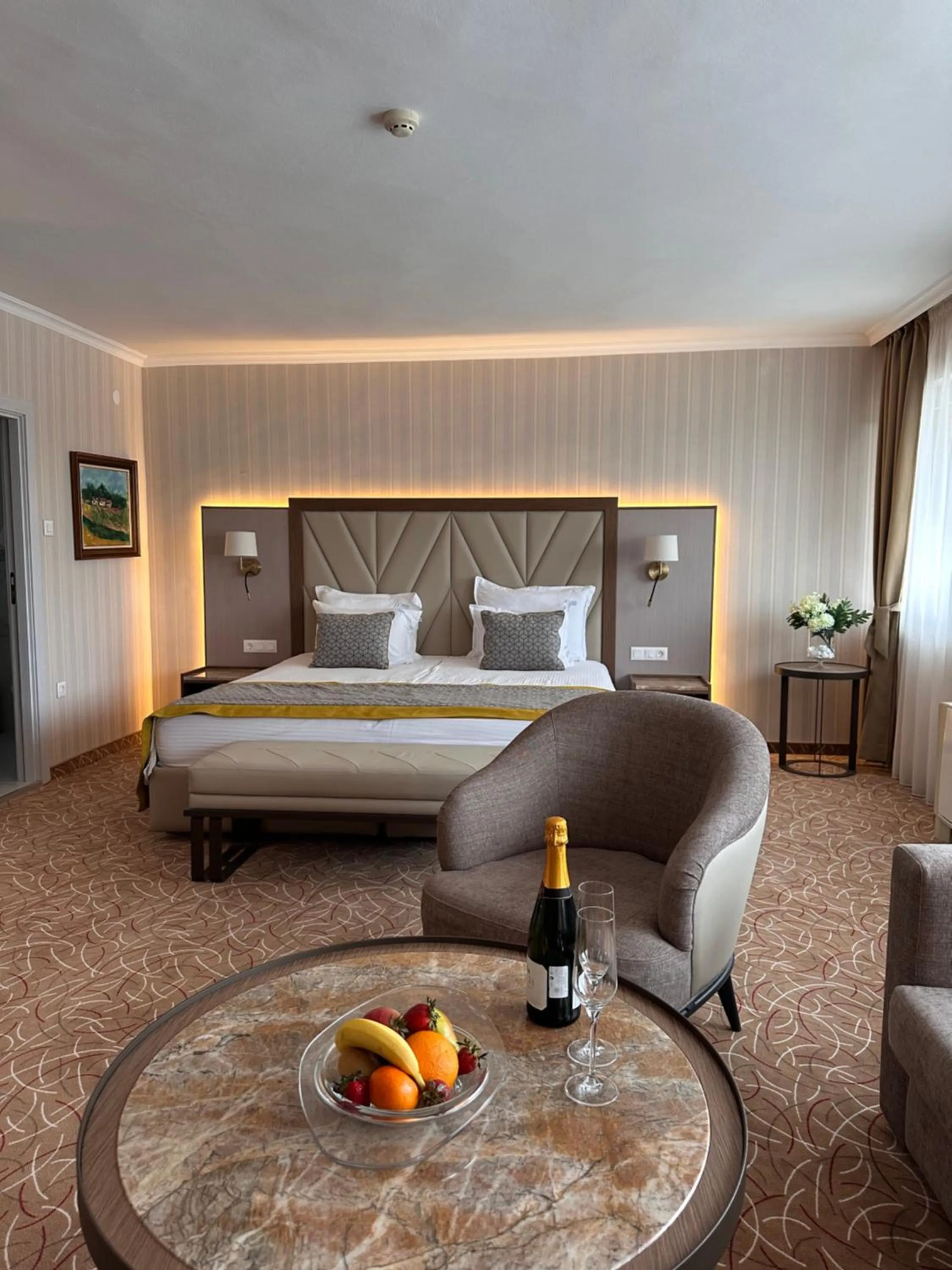 Living room, Bed in Hissar Spa Hotel