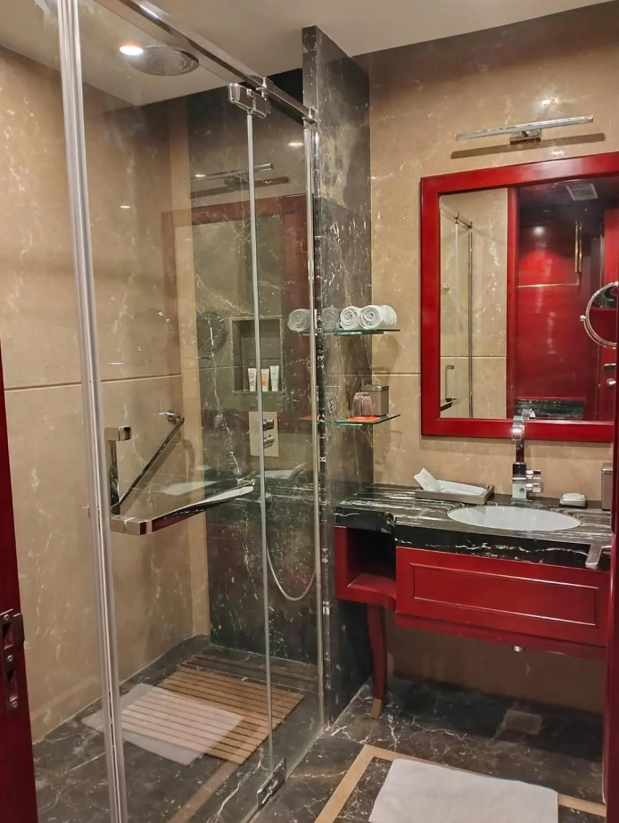 Bathroom in Hukam's Lalit Mahal - Hotel Convention Club
