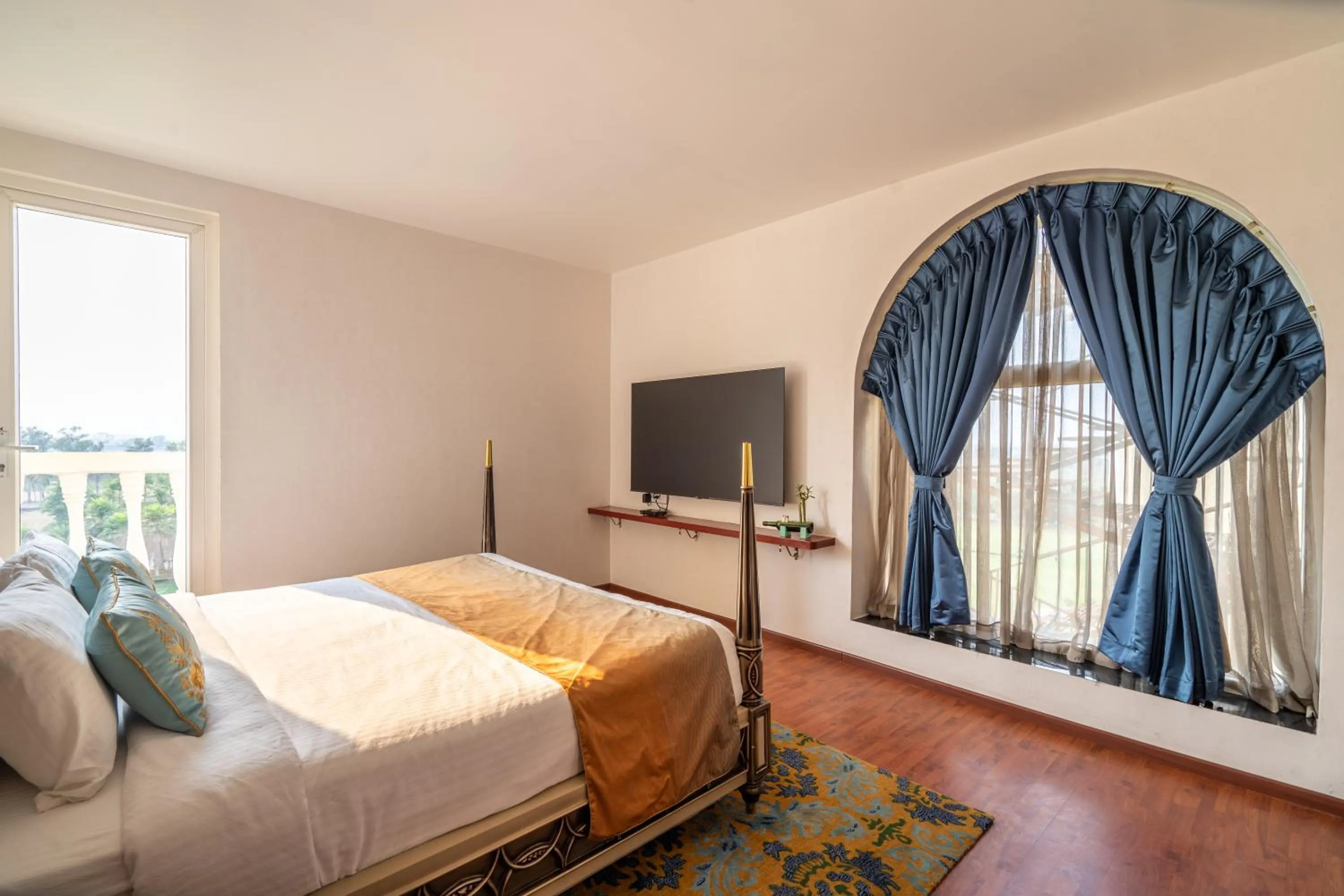 Photo of the whole room, Bed in Hukam's Lalit Mahal - Hotel Convention Club