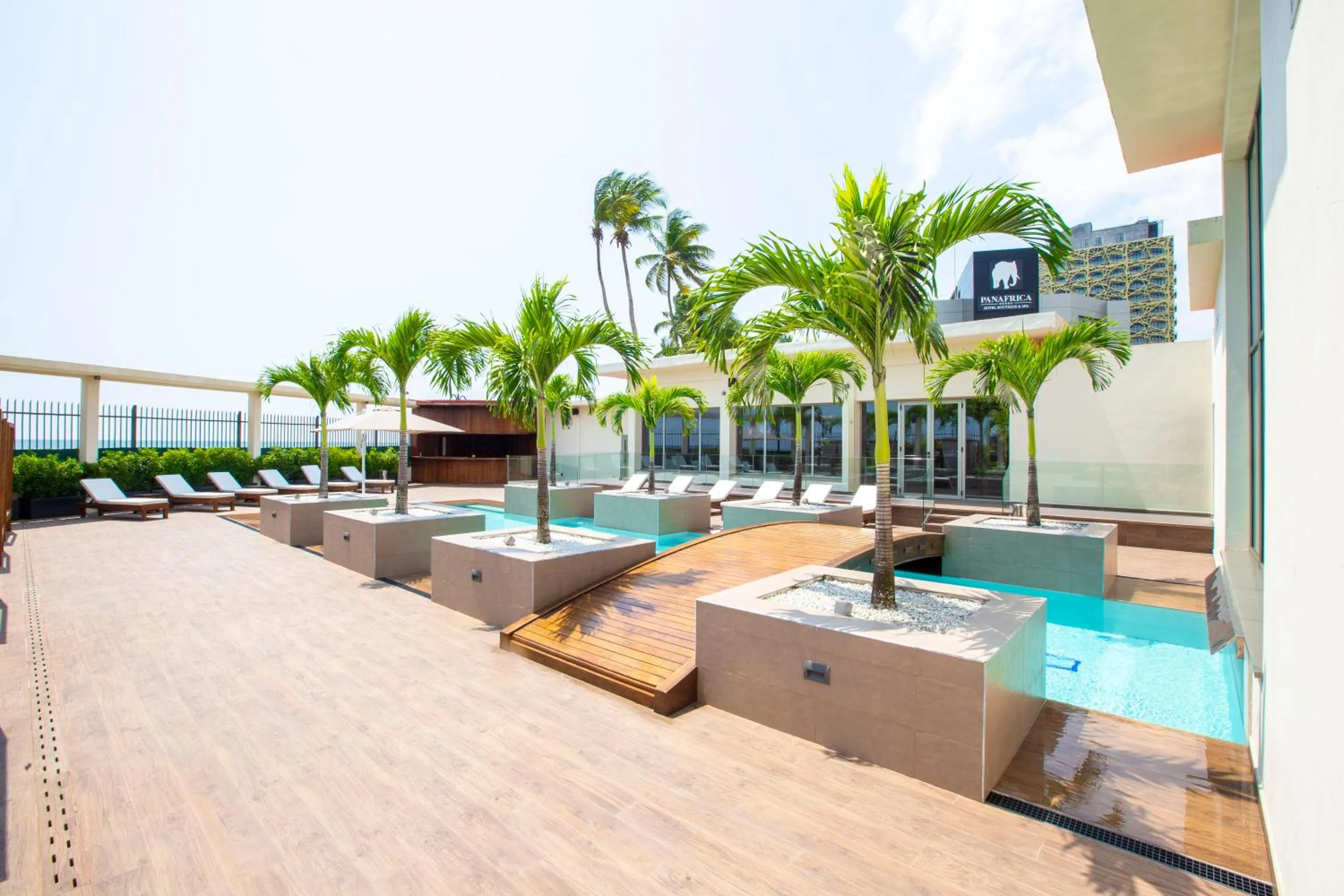 Swimming pool in Panafrica Hotel Boutique & Spa