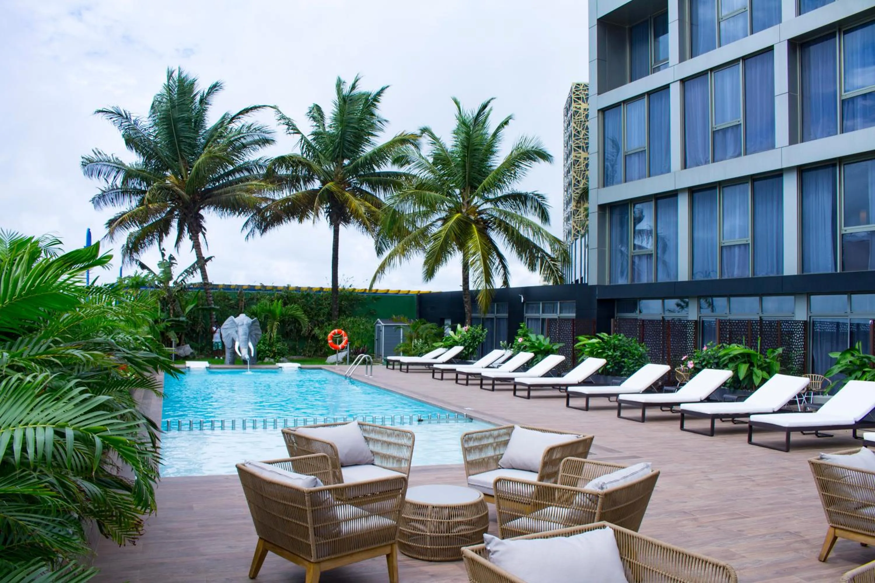 Swimming pool in Panafrica Hotel Boutique & Spa