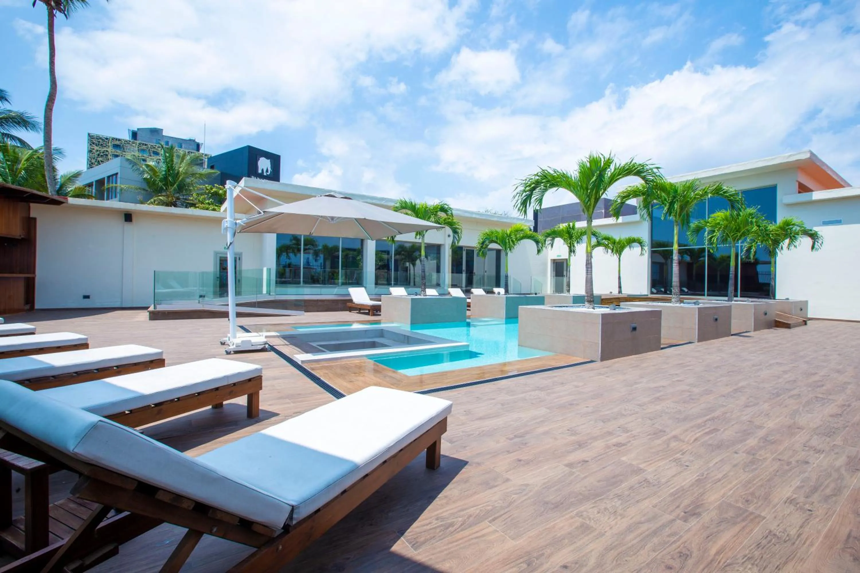 Swimming pool in Panafrica Hotel Boutique & Spa