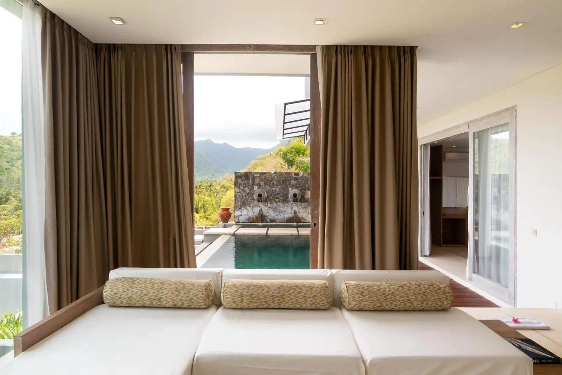 Mountain view in Svarga Resort Lombok Mountain view in Svarga Resort Lombok
