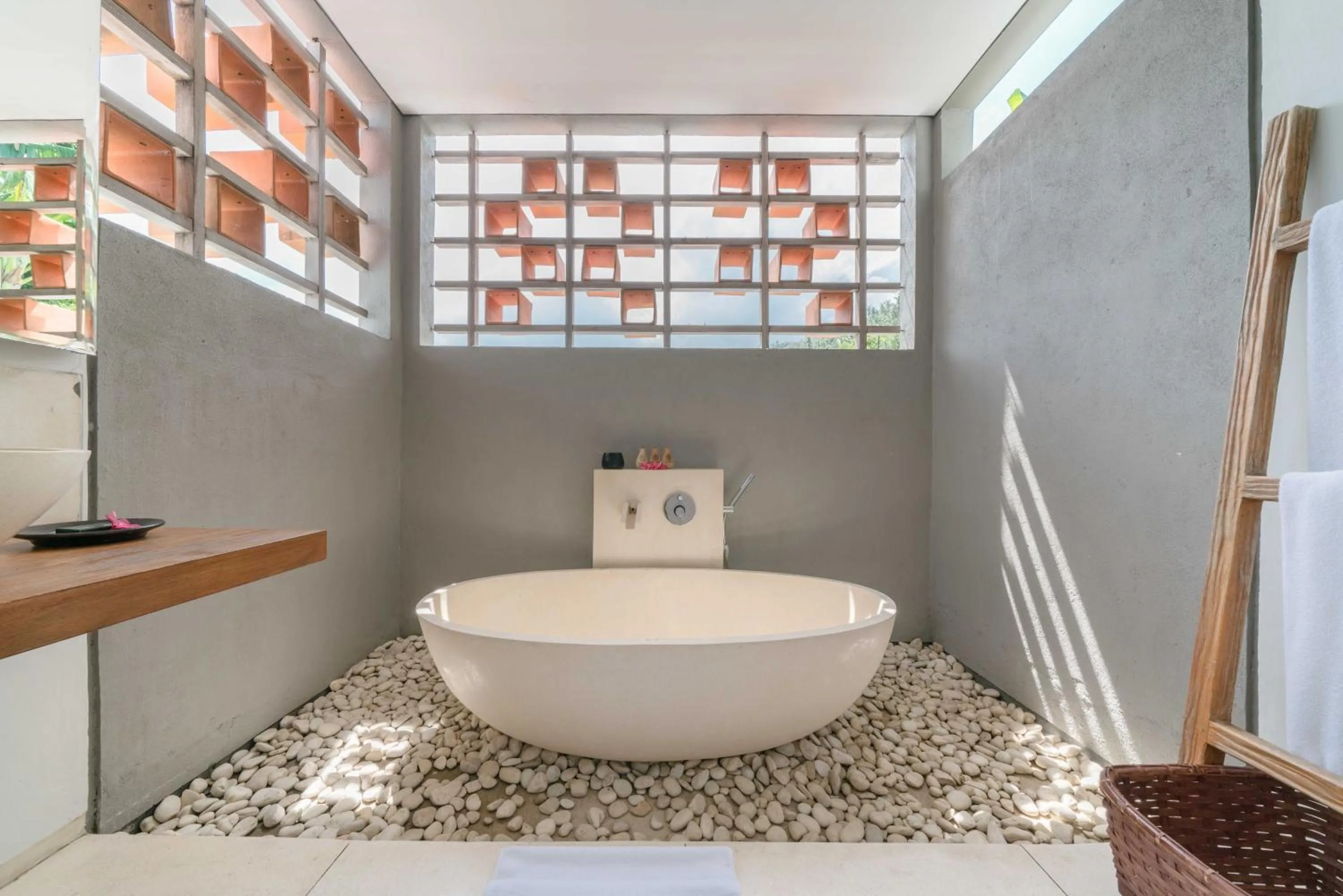 Bathroom in Svarga Resort Lombok