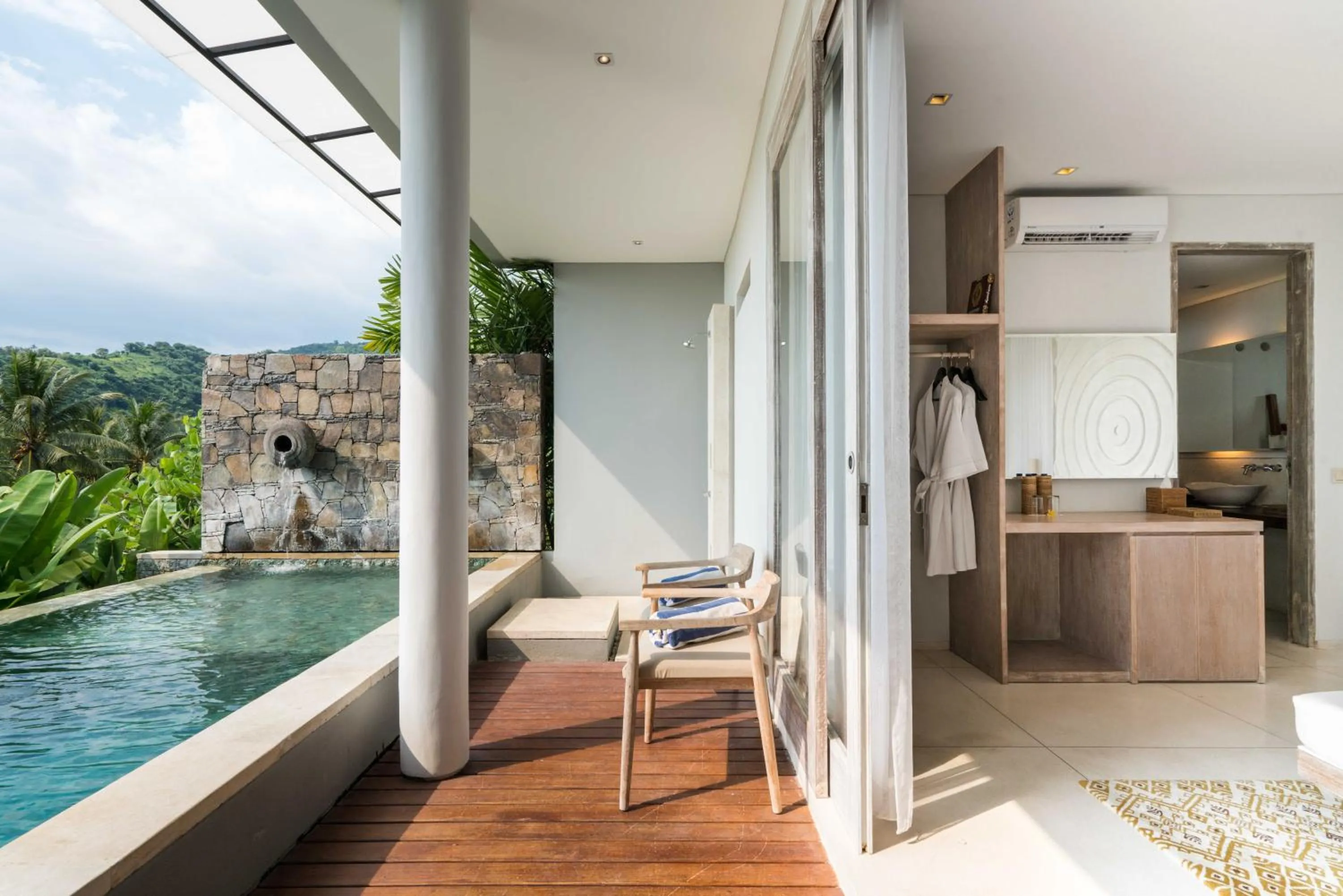 Decorative detail in Svarga Resort Lombok