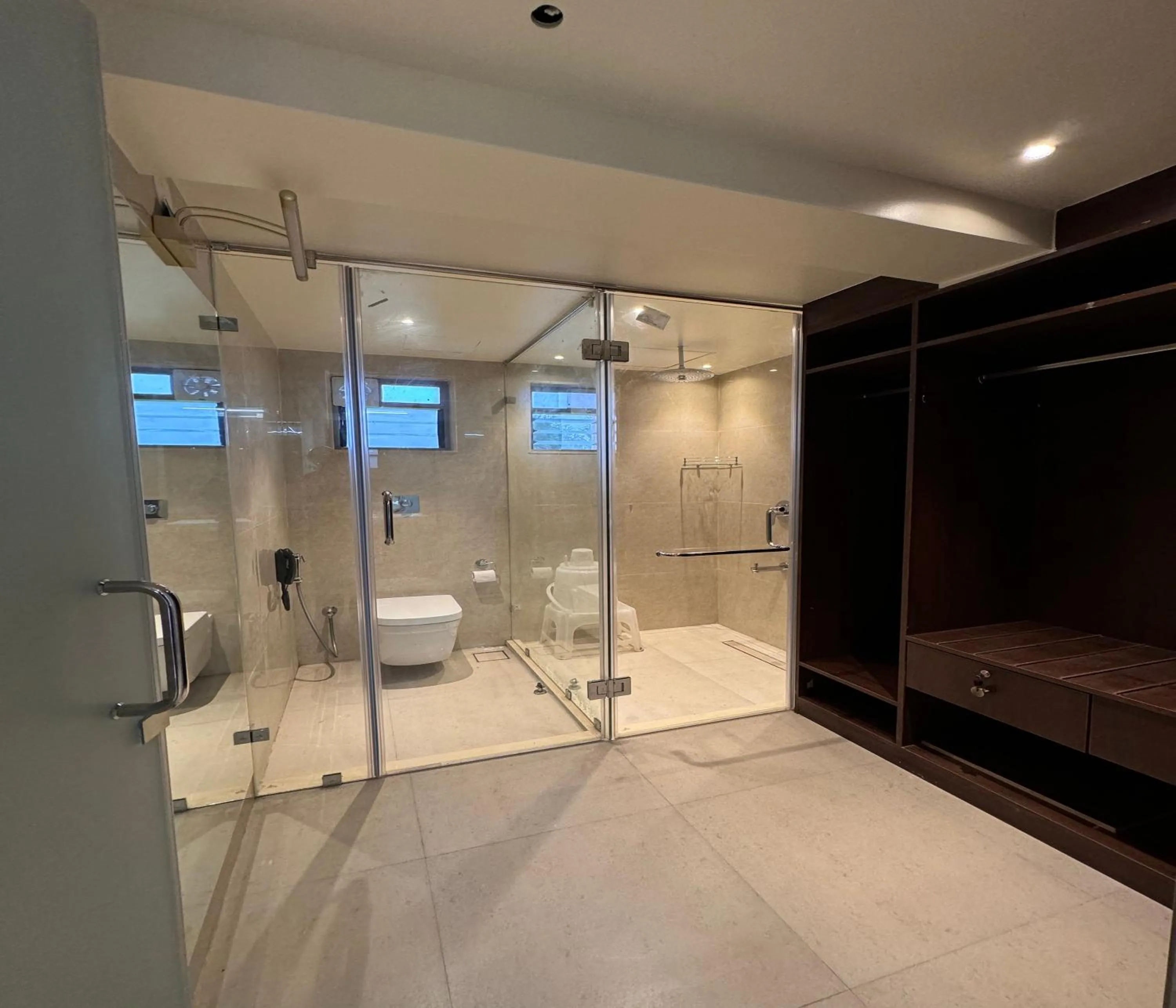 Bathroom in Aranyagiri Countryside Resort, Near Pune