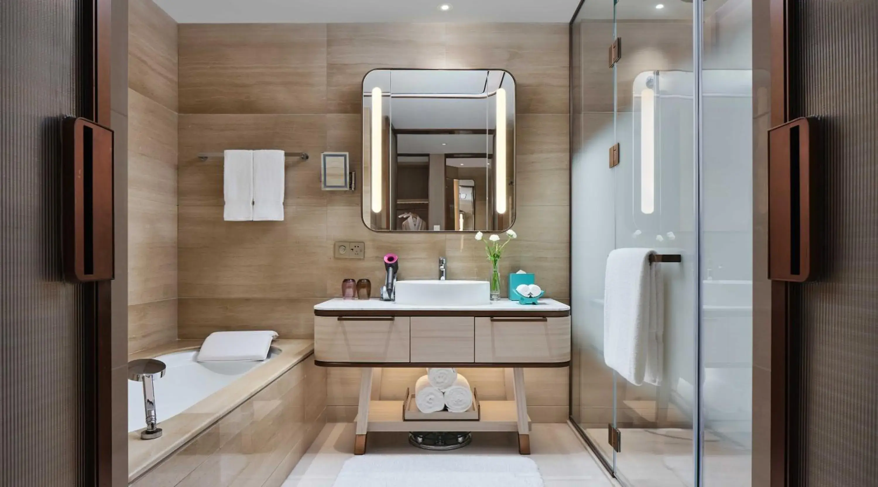Bathroom in InterContinental Chongqing Raffles City by IHG Bathroom in InterContinental Chongqing Raffles City by IHG