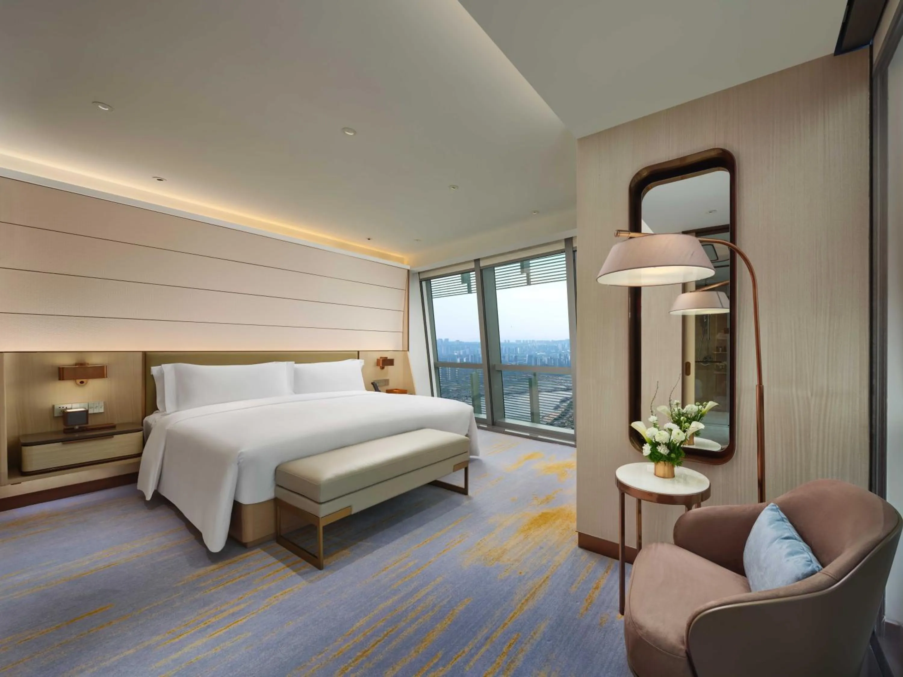 Bed in InterContinental Chongqing Raffles City by IHG