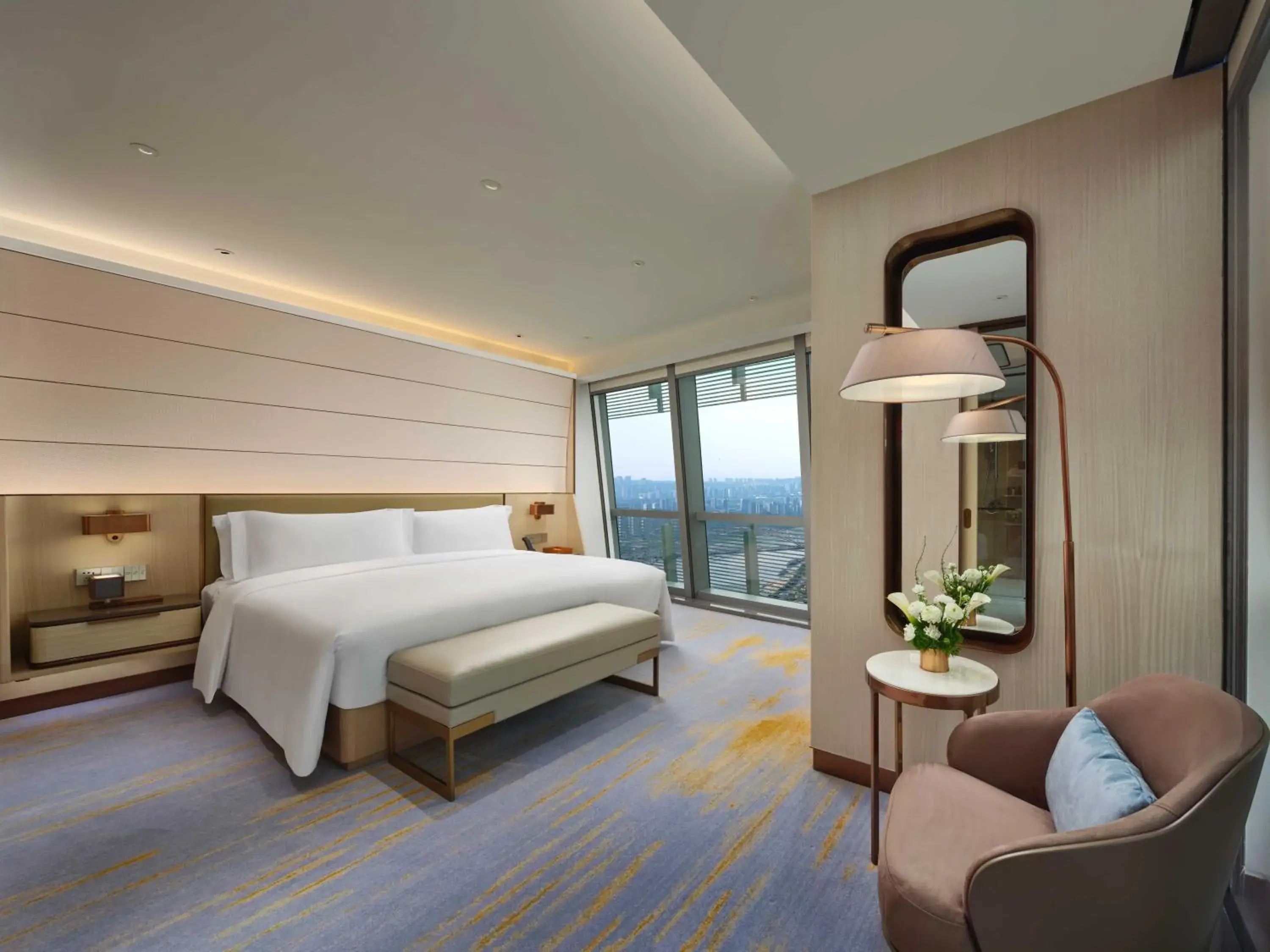 Bed in InterContinental Chongqing Raffles City by IHG Bed in InterContinental Chongqing Raffles City by IHG