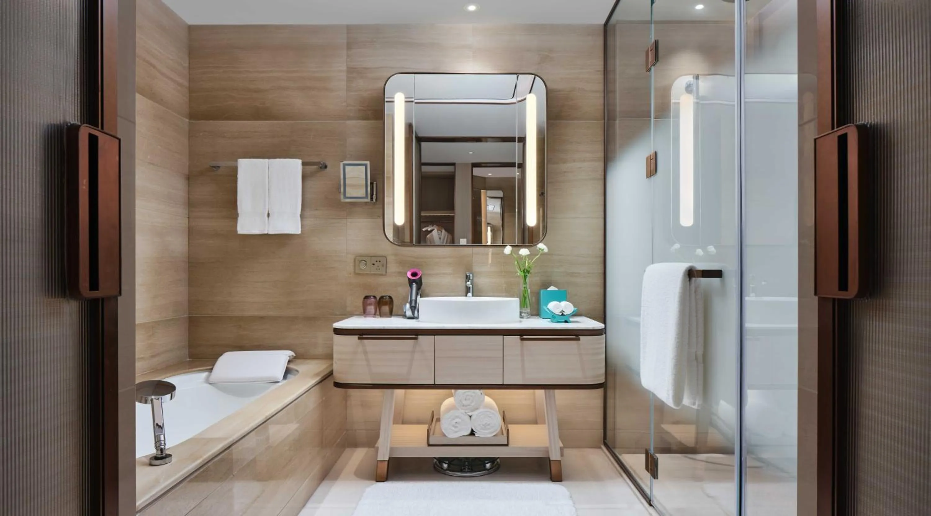Bathroom in InterContinental Chongqing Raffles City by IHG