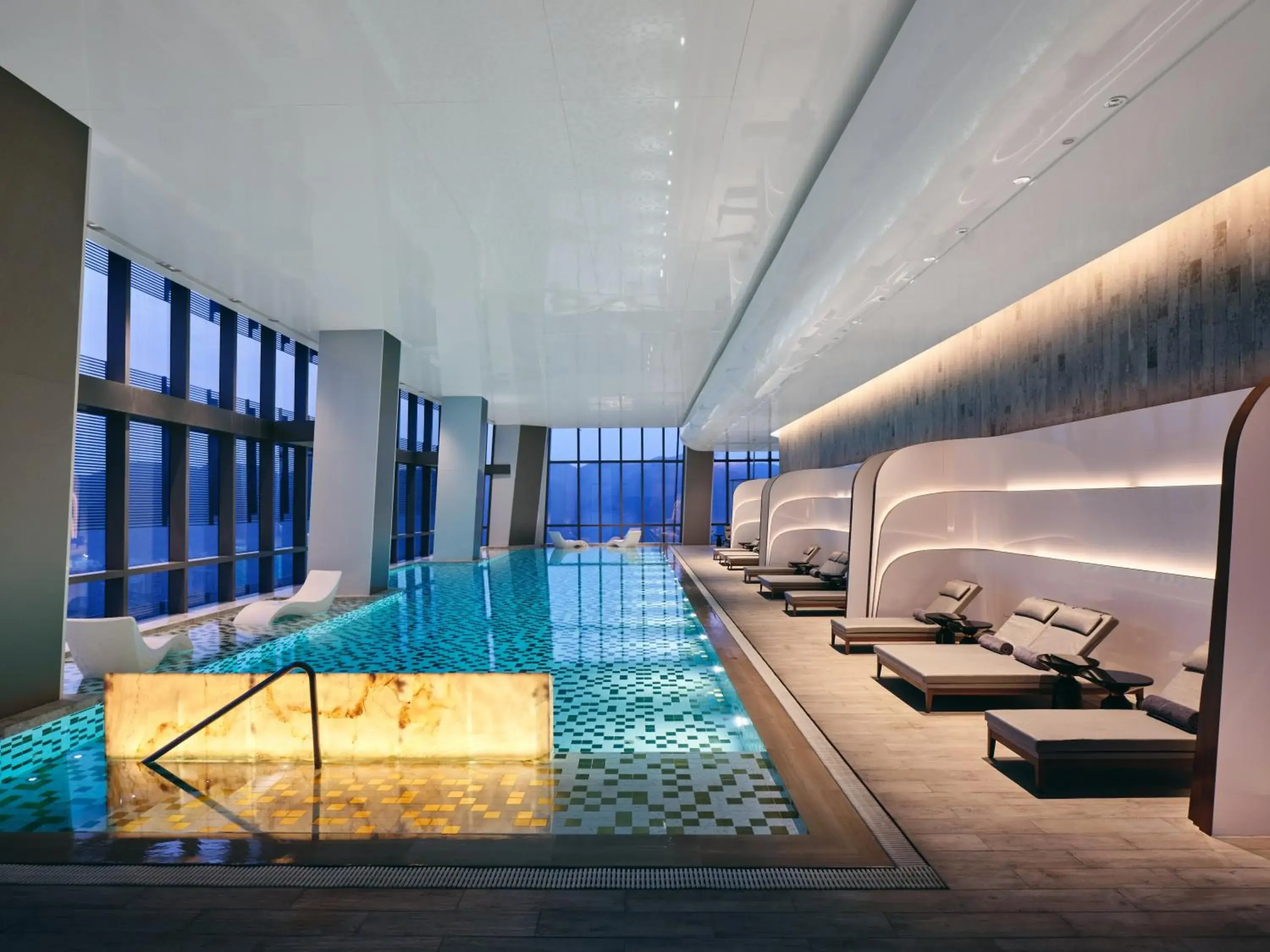 Swimming pool in InterContinental Chongqing Raffles City by IHG Swimming pool in InterContinental Chongqing Raffles City by IHG