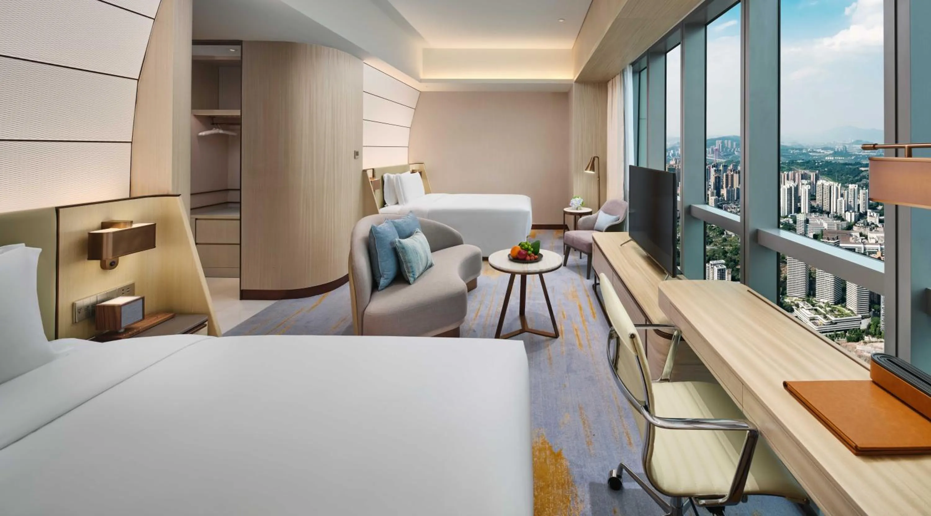 Bedroom, Bed in InterContinental Chongqing Raffles City by IHG