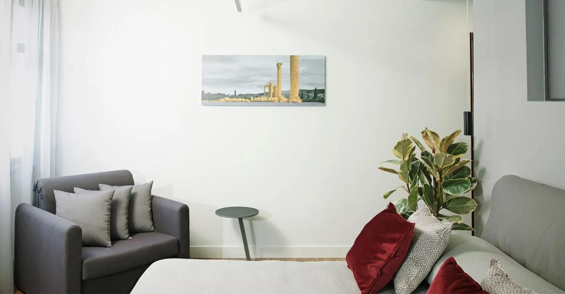 Seating area in The Gem Society Hotel