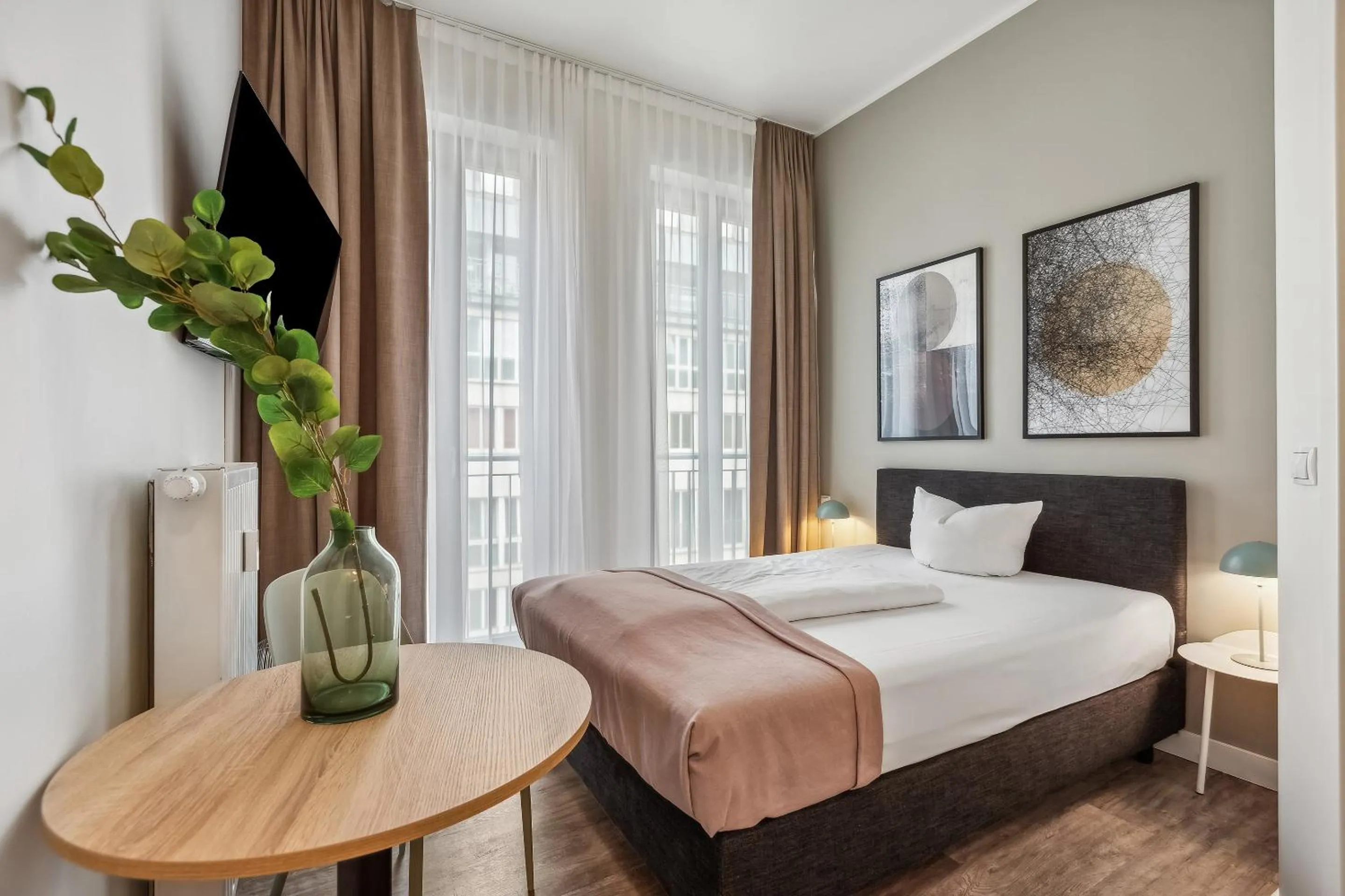 Bed in Limehome Leipzig Am Brühl