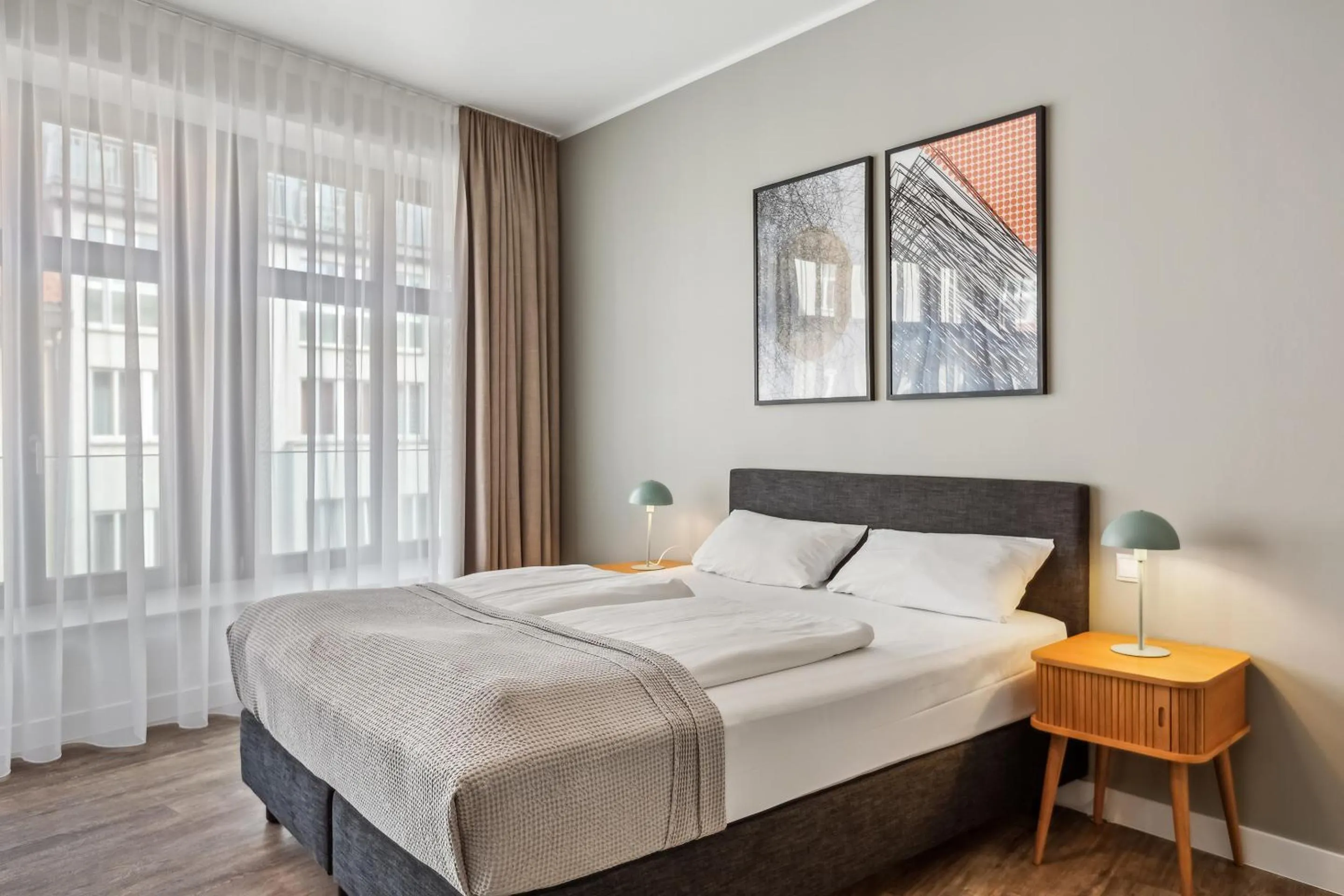 Bed in Limehome Leipzig Am Brühl