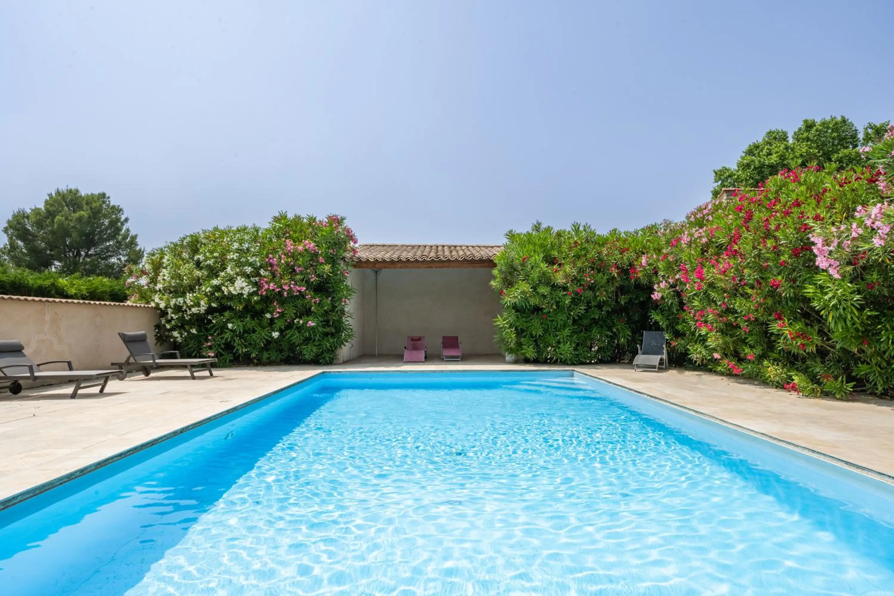 Pool view in La Pastorale