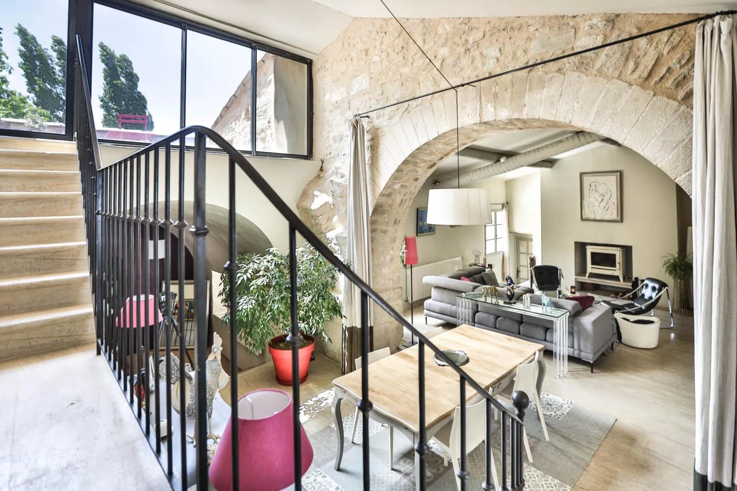 Living room in Le Prieuré La Madelène