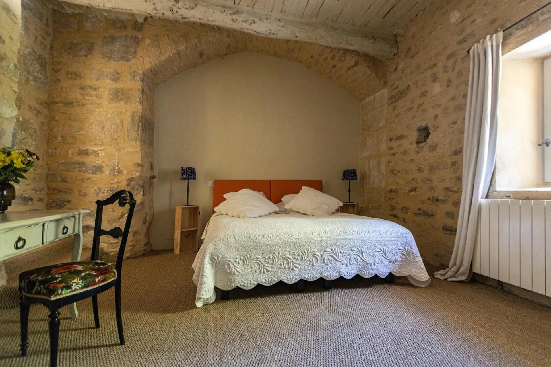 Bedroom, Bed in Le Prieuré La Madelène