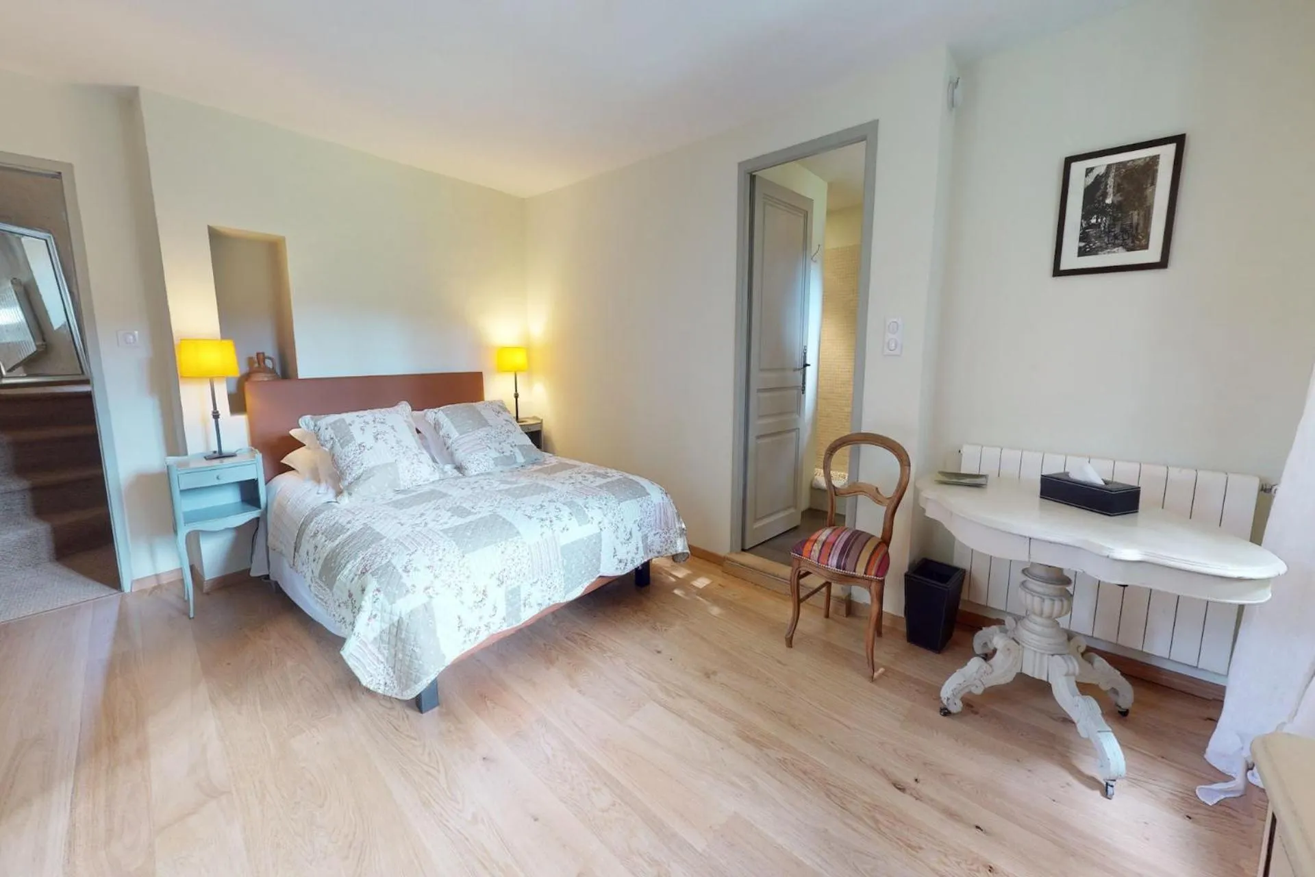 Bed in Le Prieuré La Madelène