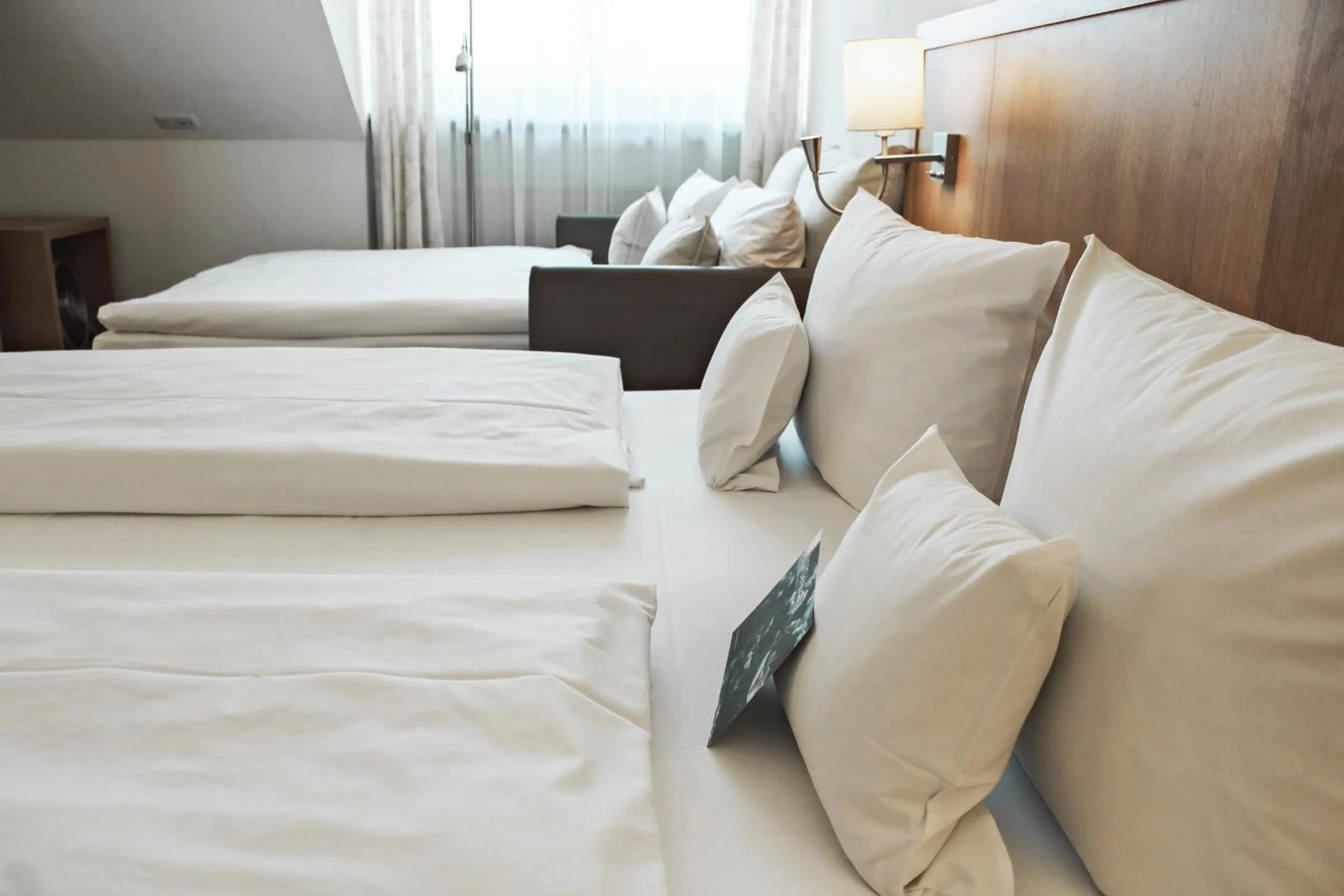 Bed in Romantik Hotel Hirschen