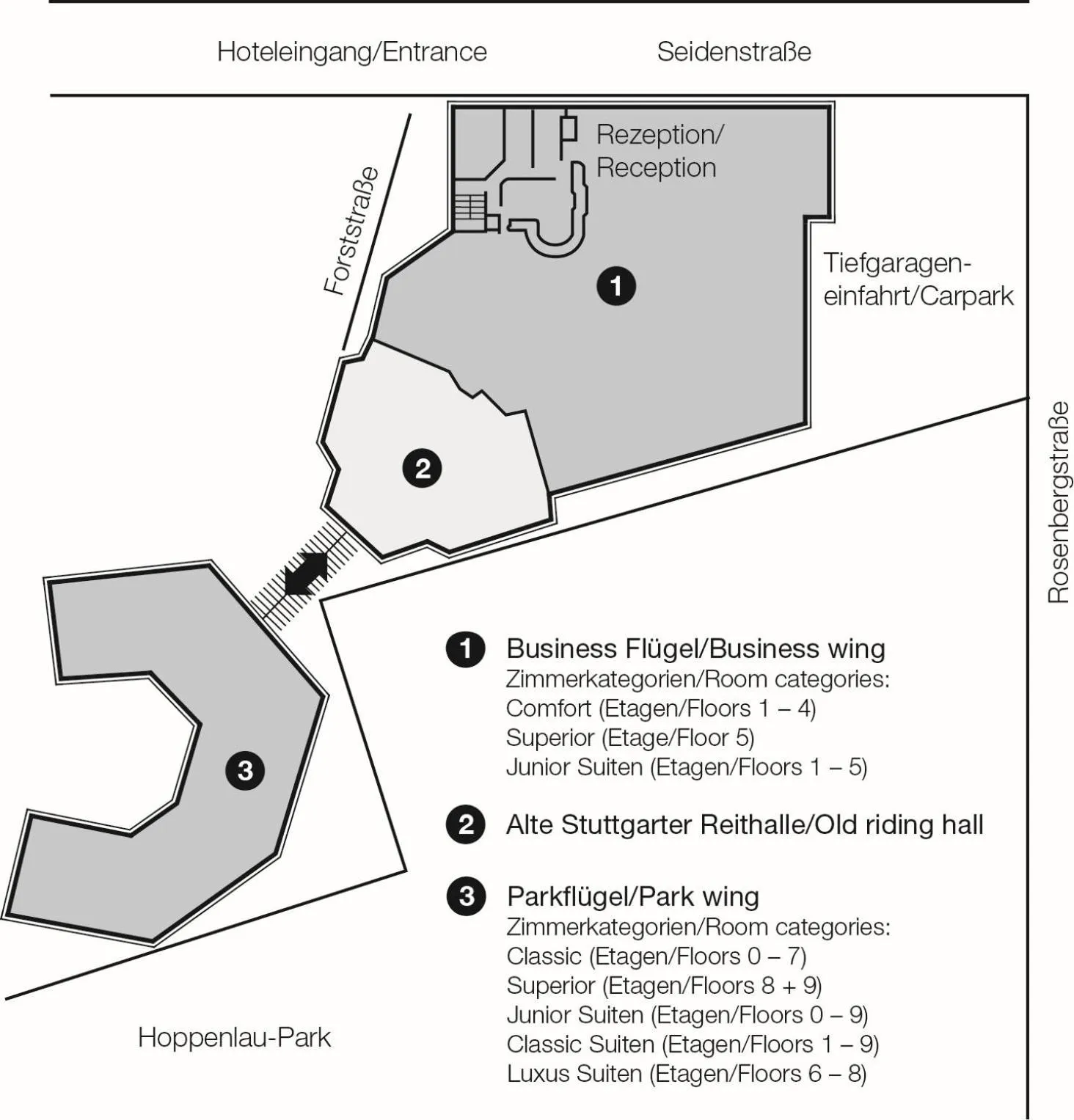 Floor plan in Maritim Hotel Stuttgart
