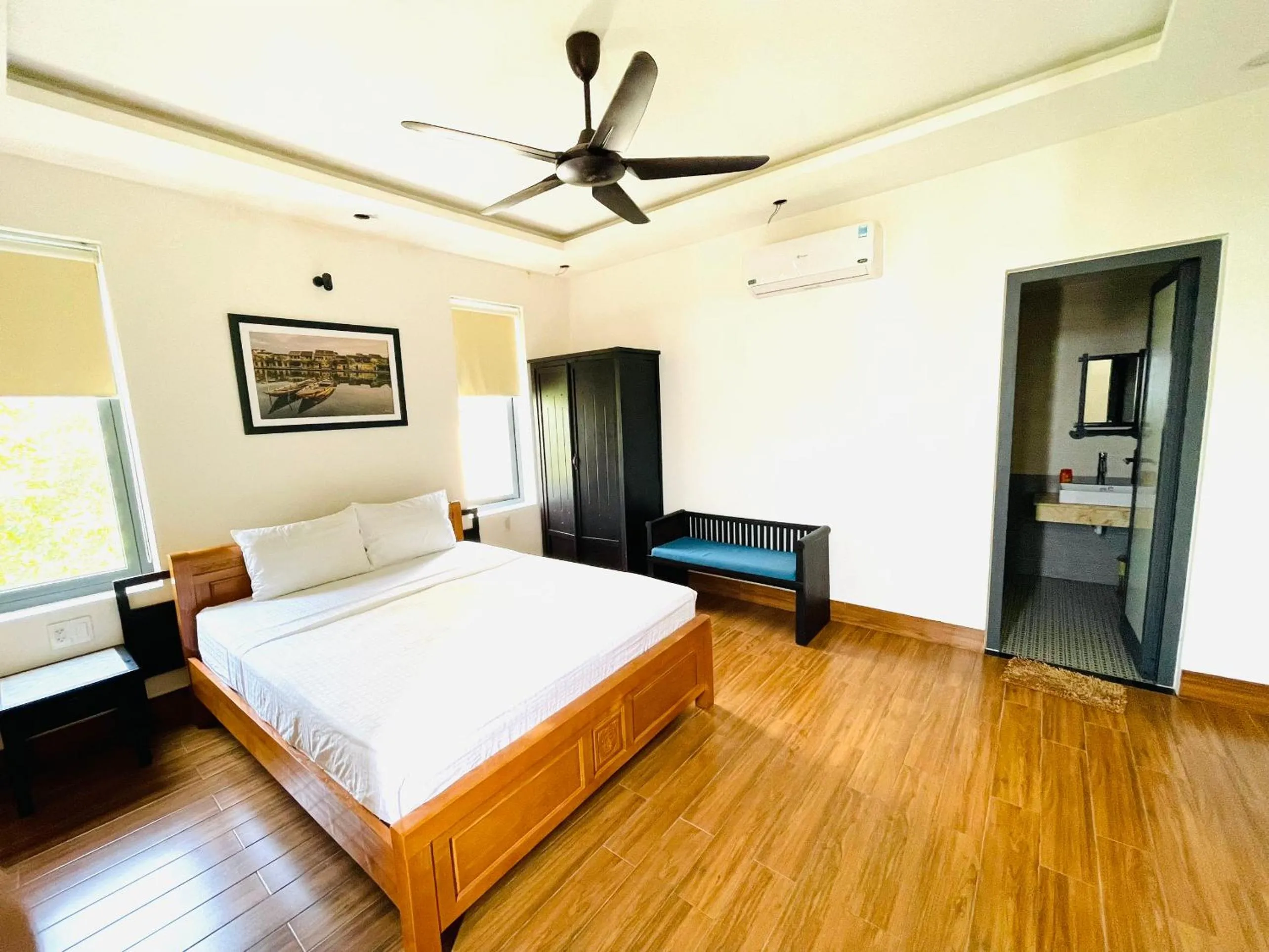 Bed in Thuong Da Riverside Homestay