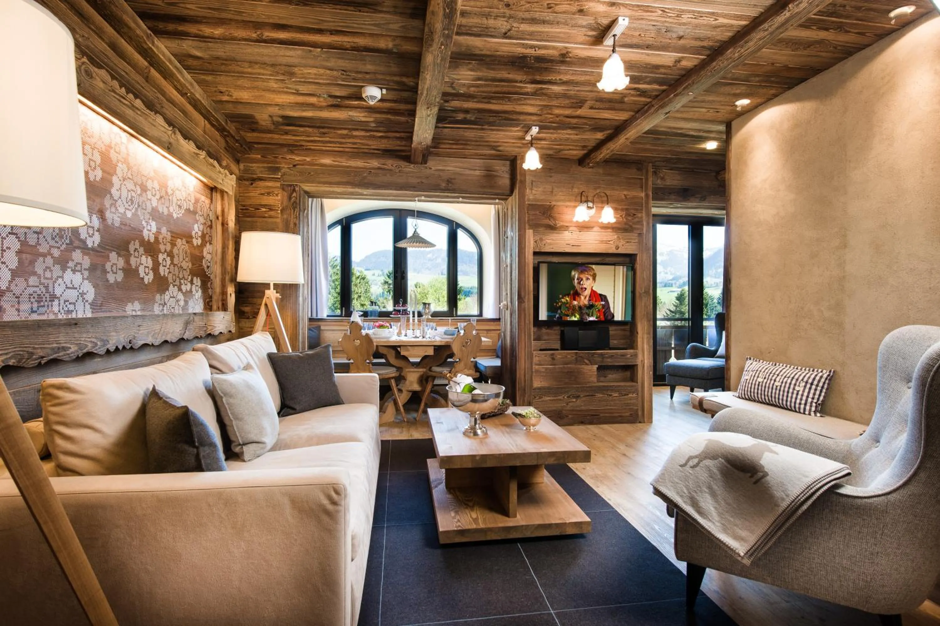 Living room in MONDI Resort und Chalet Oberstaufen
