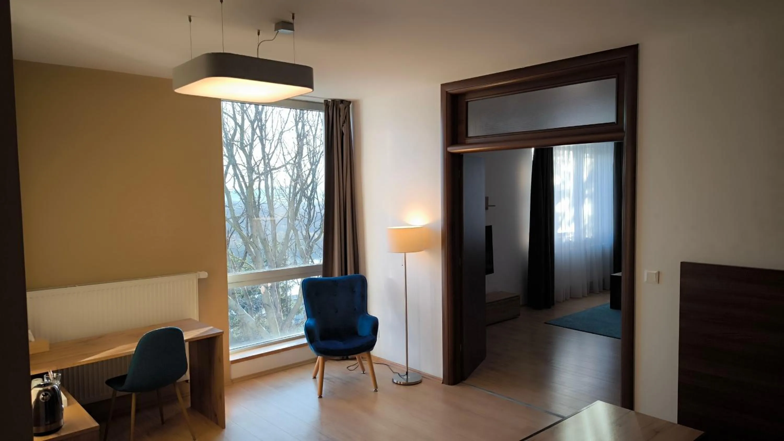 Bed in River View Apartments Hotel