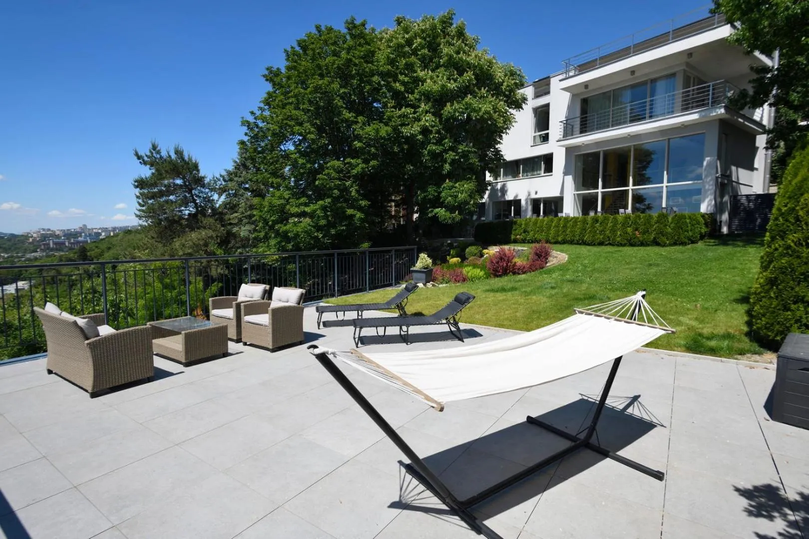 Property building in River View Apartments Hotel