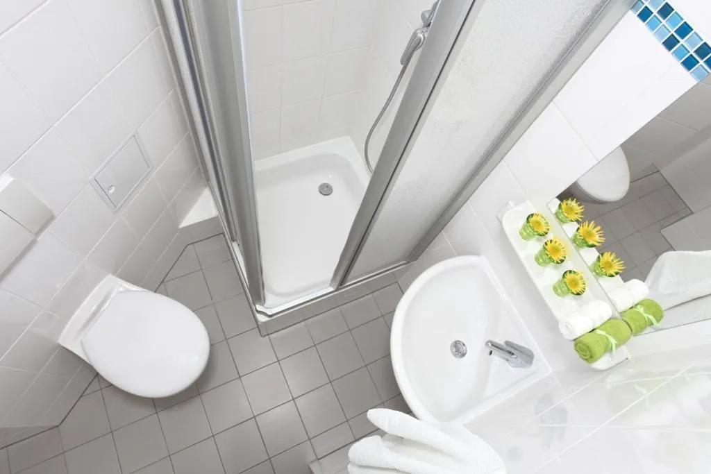 Shower in Hotel-Pension Cortina