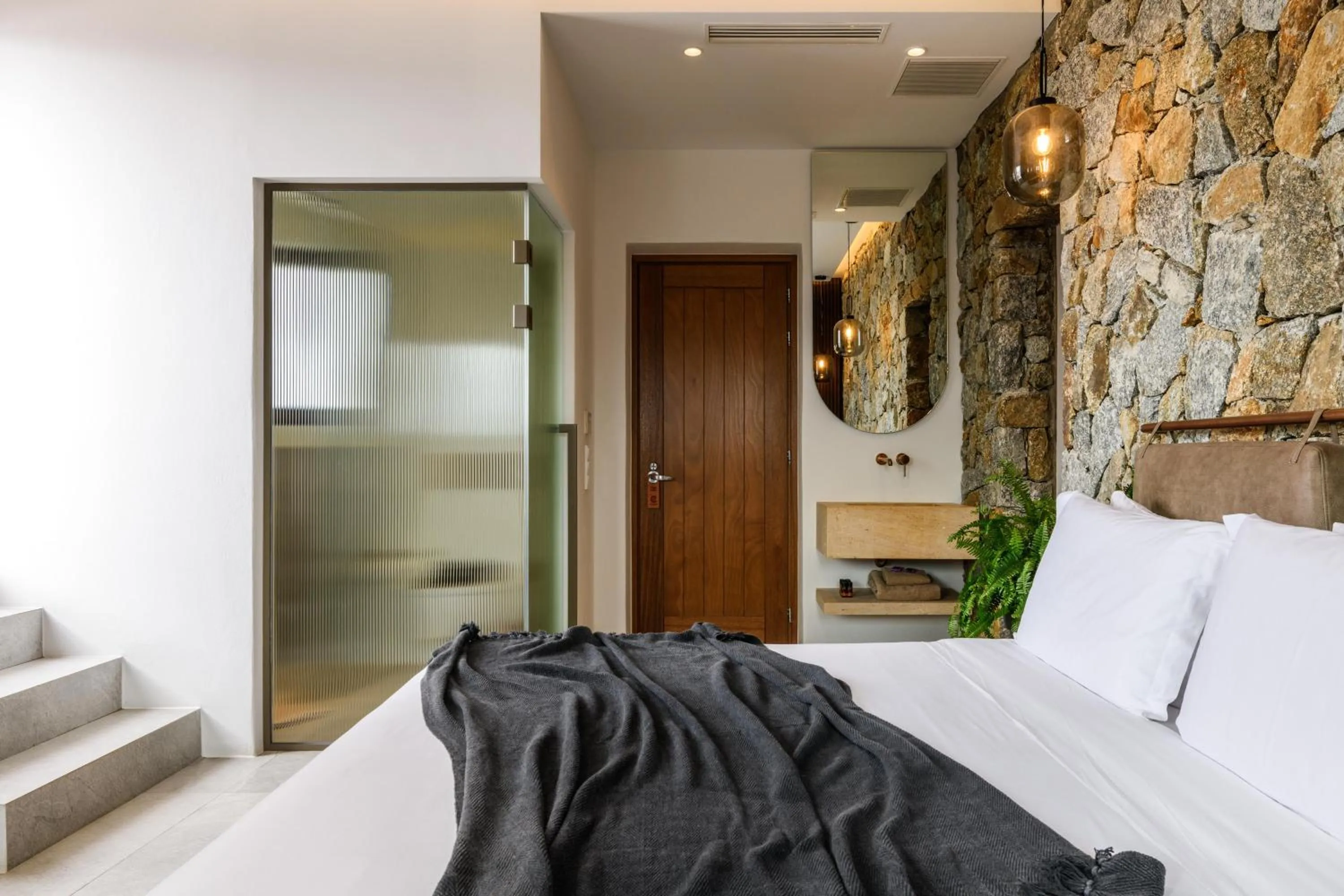 Bed in Charisma Hotel and Wellness Club