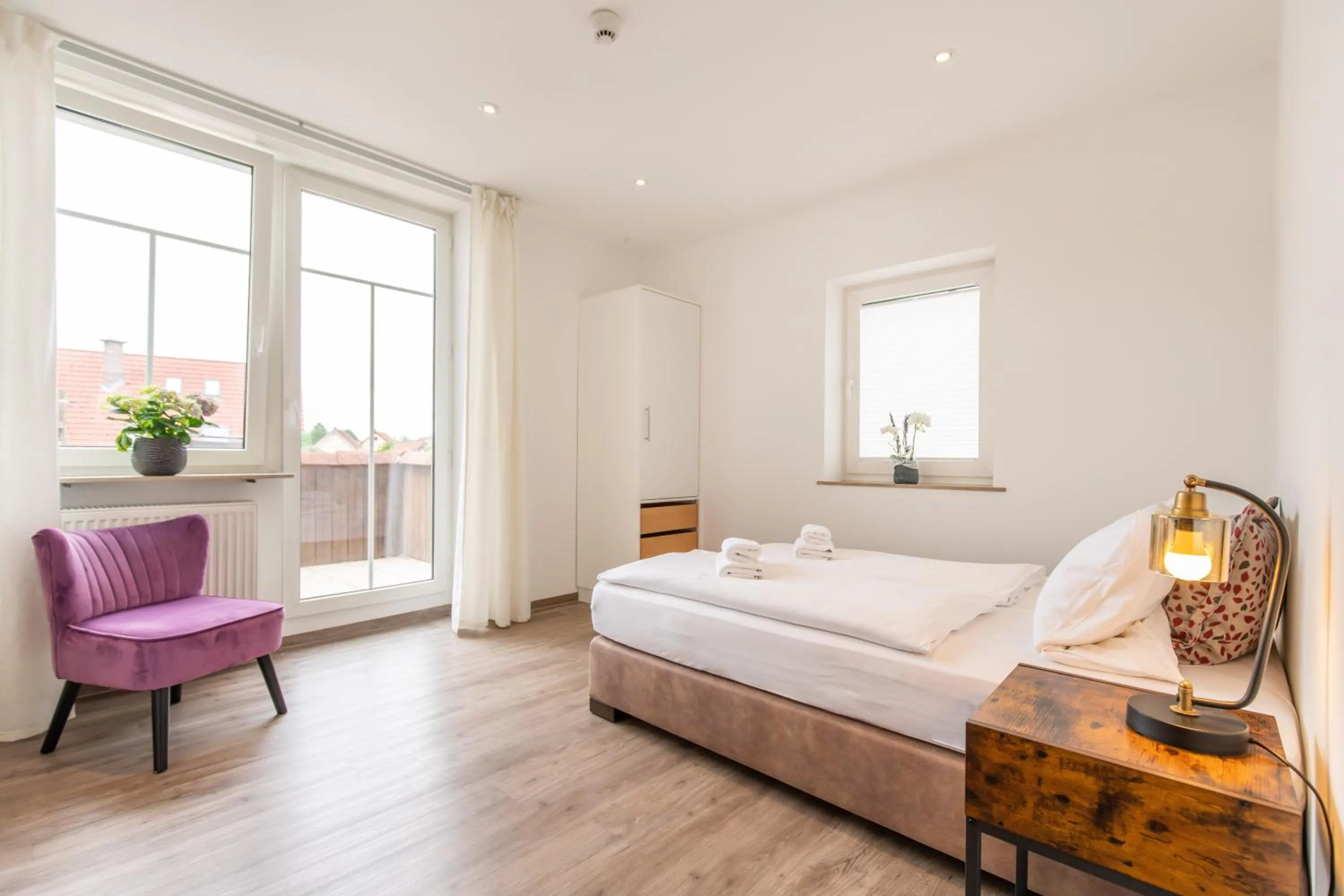 Bed in Brauereigasthof Zum Löwenbräu