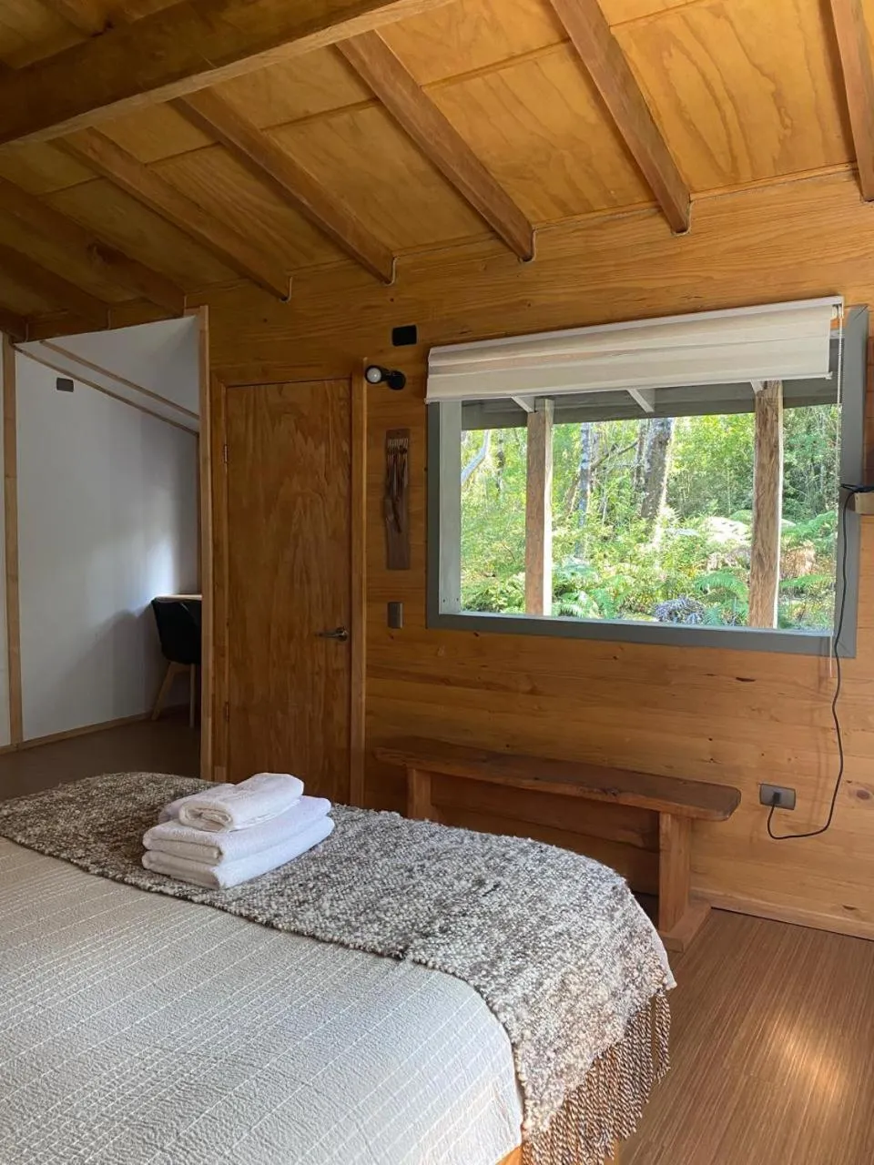 Garden view, Bed in Posada de Expediciones Kahuel