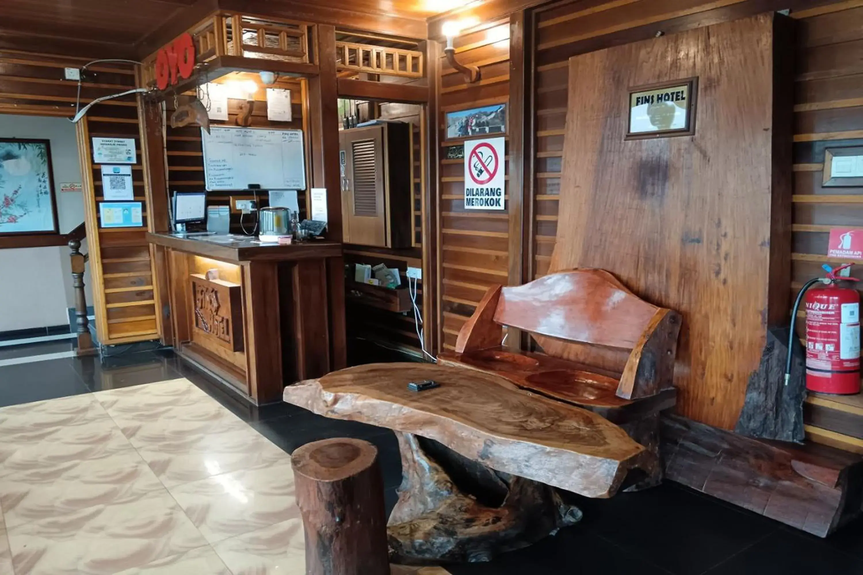 Lobby or reception in Fins Hotel, Alor Setar Lobby or reception in Fins Hotel, Alor Setar