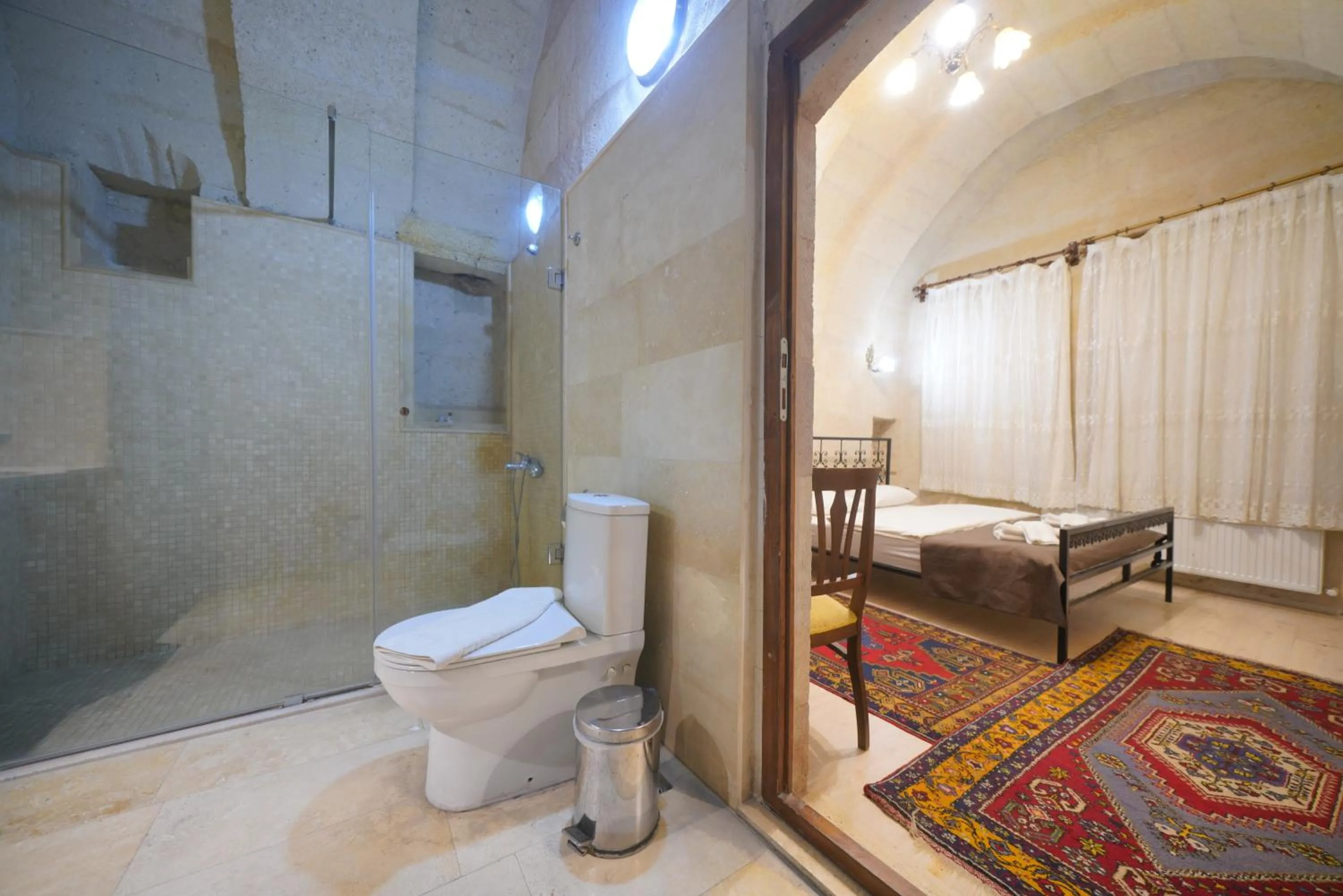 Shower in View Cave Hotel