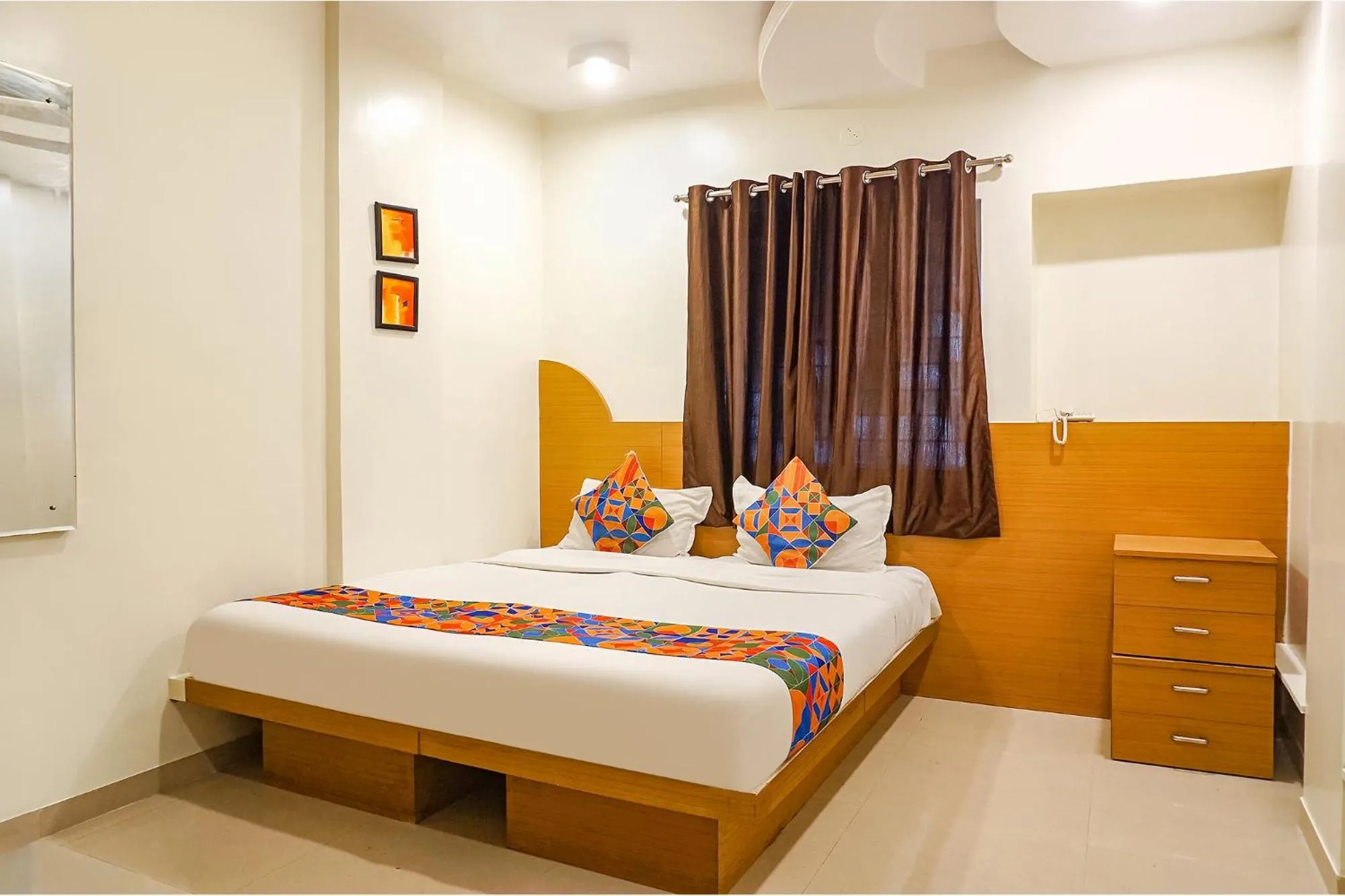 Bed in FabHotel Shree Swami, Nr Bird Valley Udyan