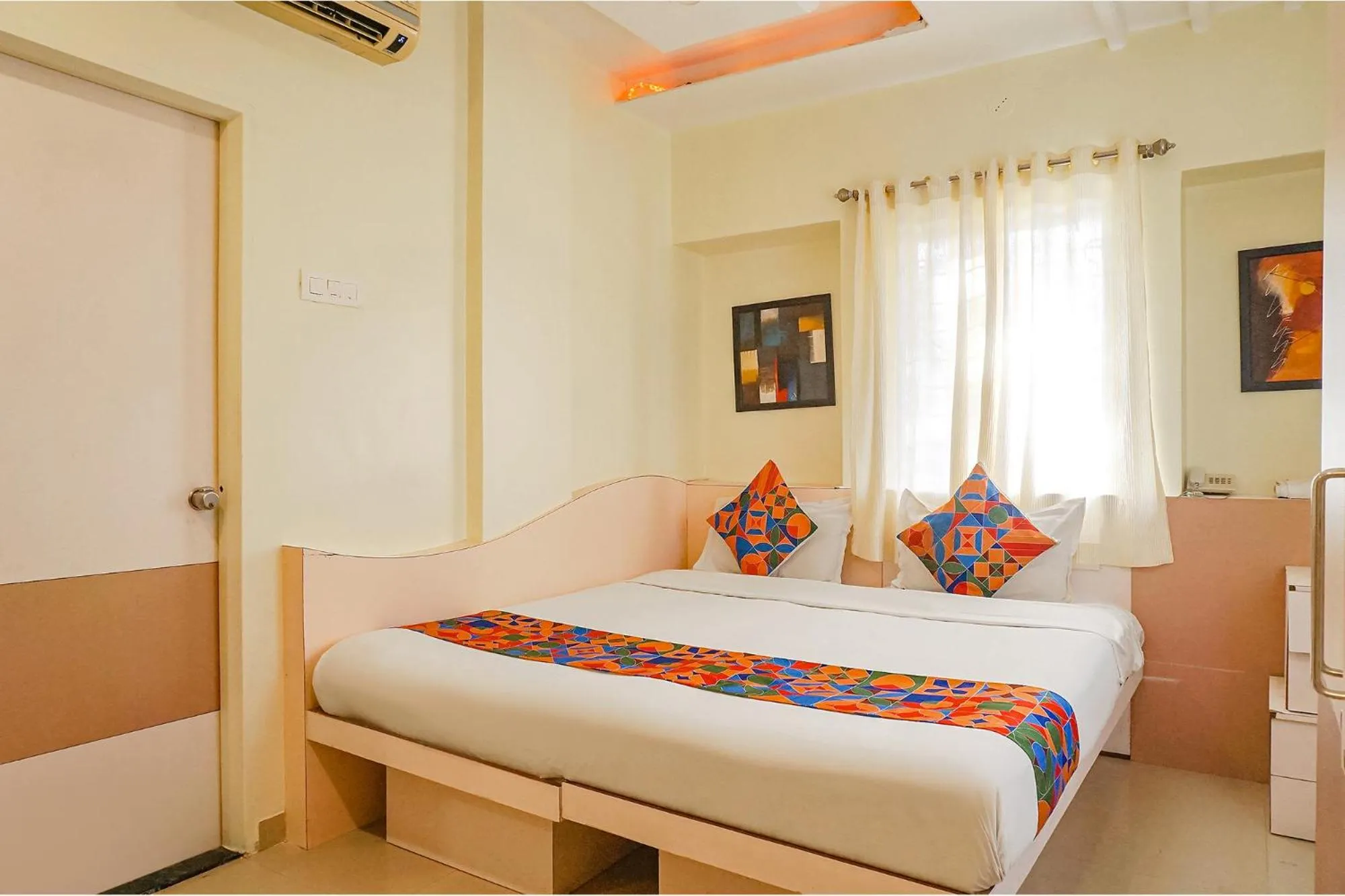 Bed in FabHotel Shree Swami, Nr Bird Valley Udyan
