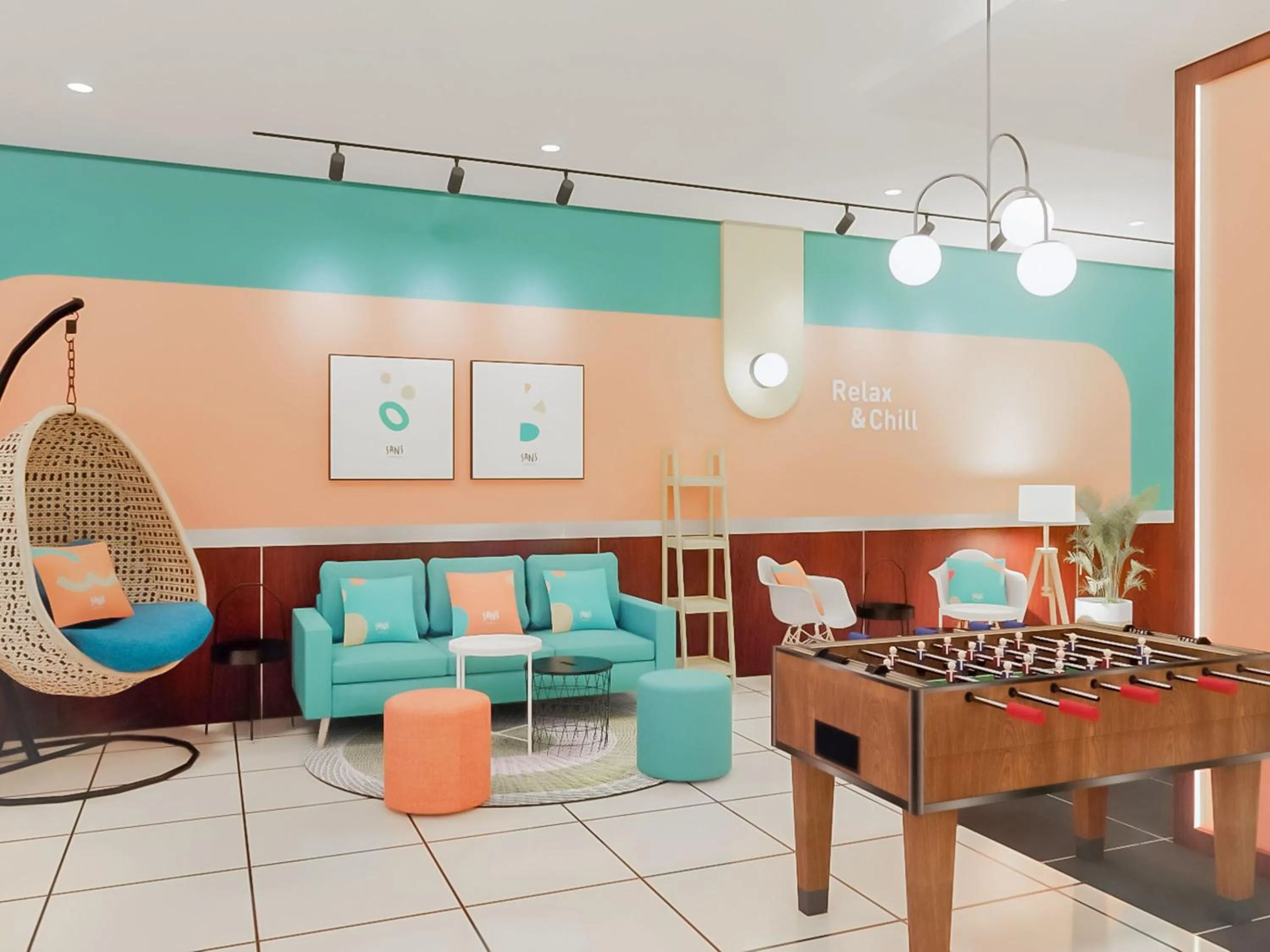 Living room in Sans Hotel City Inn Palangkaraya