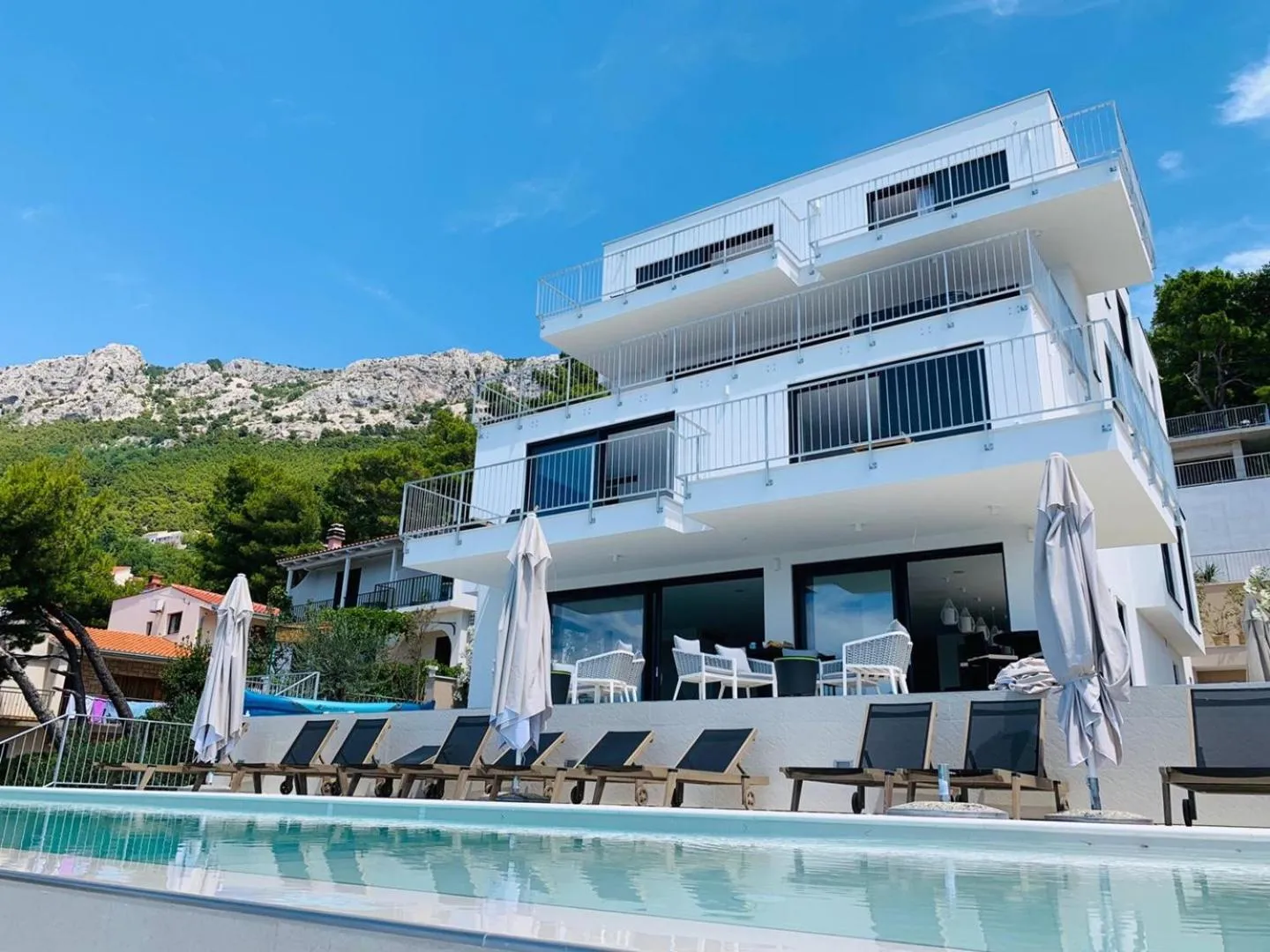 Villa Colomba a luxury villa in Brela, seafront