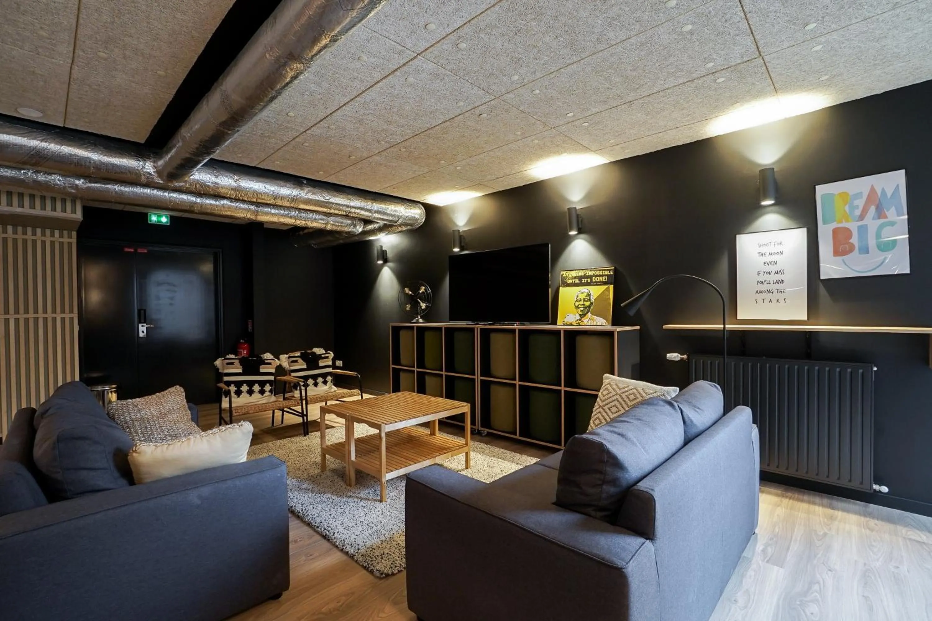 Communal lounge/ TV room in Student Factory Paris Bagnolet