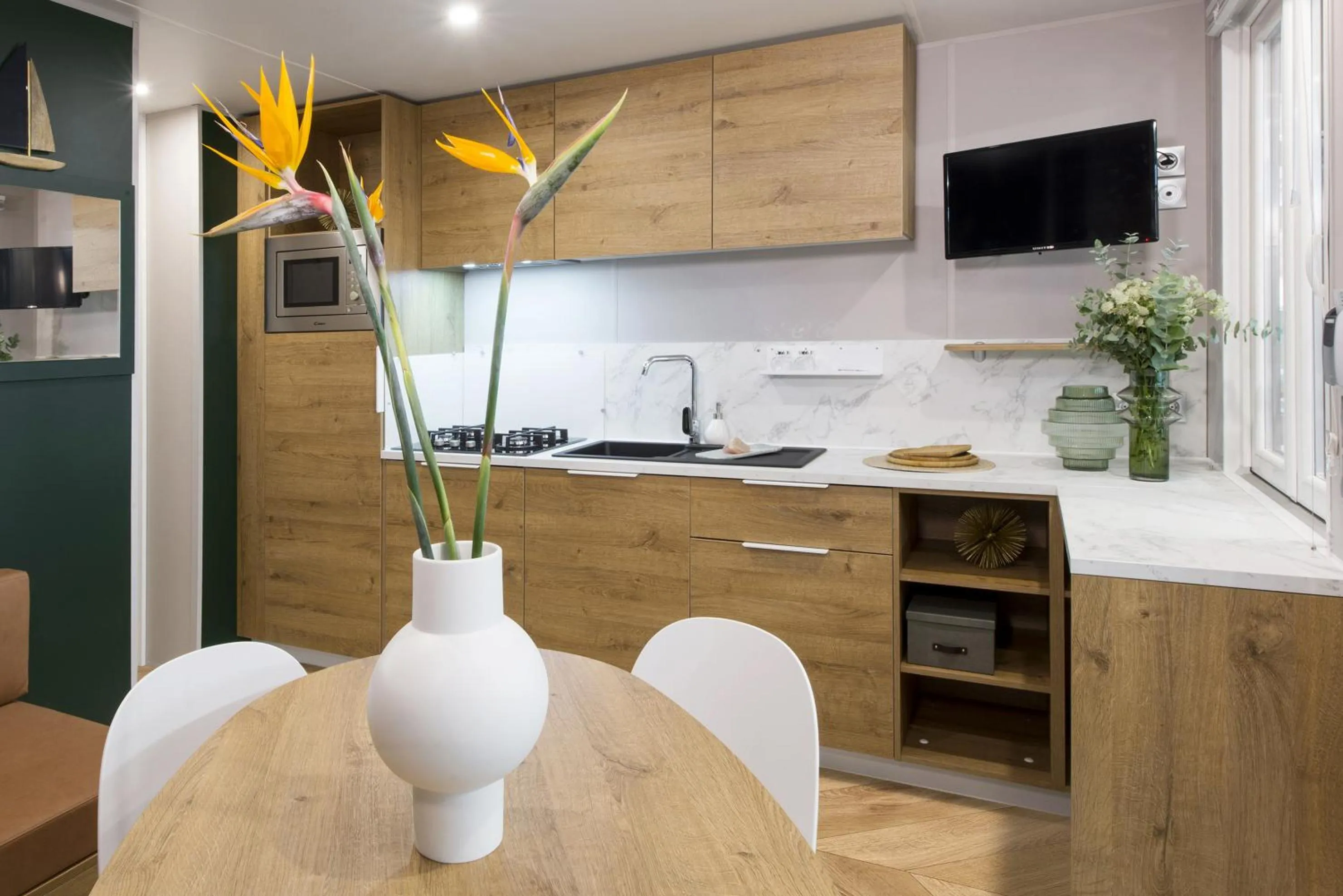 Kitchen or kitchenette in Club del Sole Rimini Family Resort