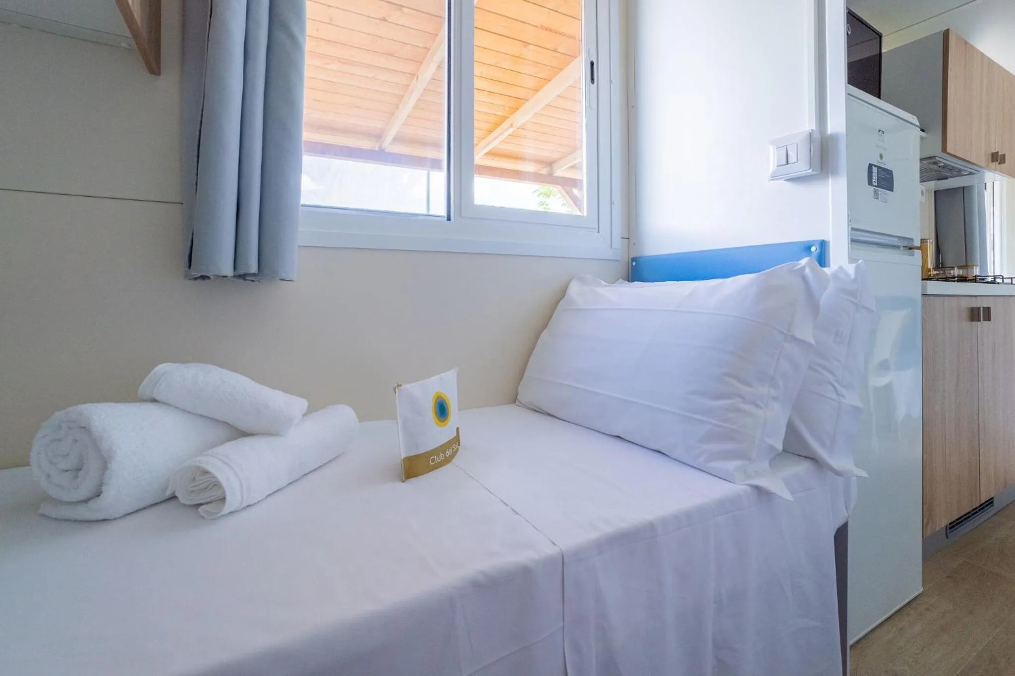 Bed in Club del Sole Rimini Family Resort