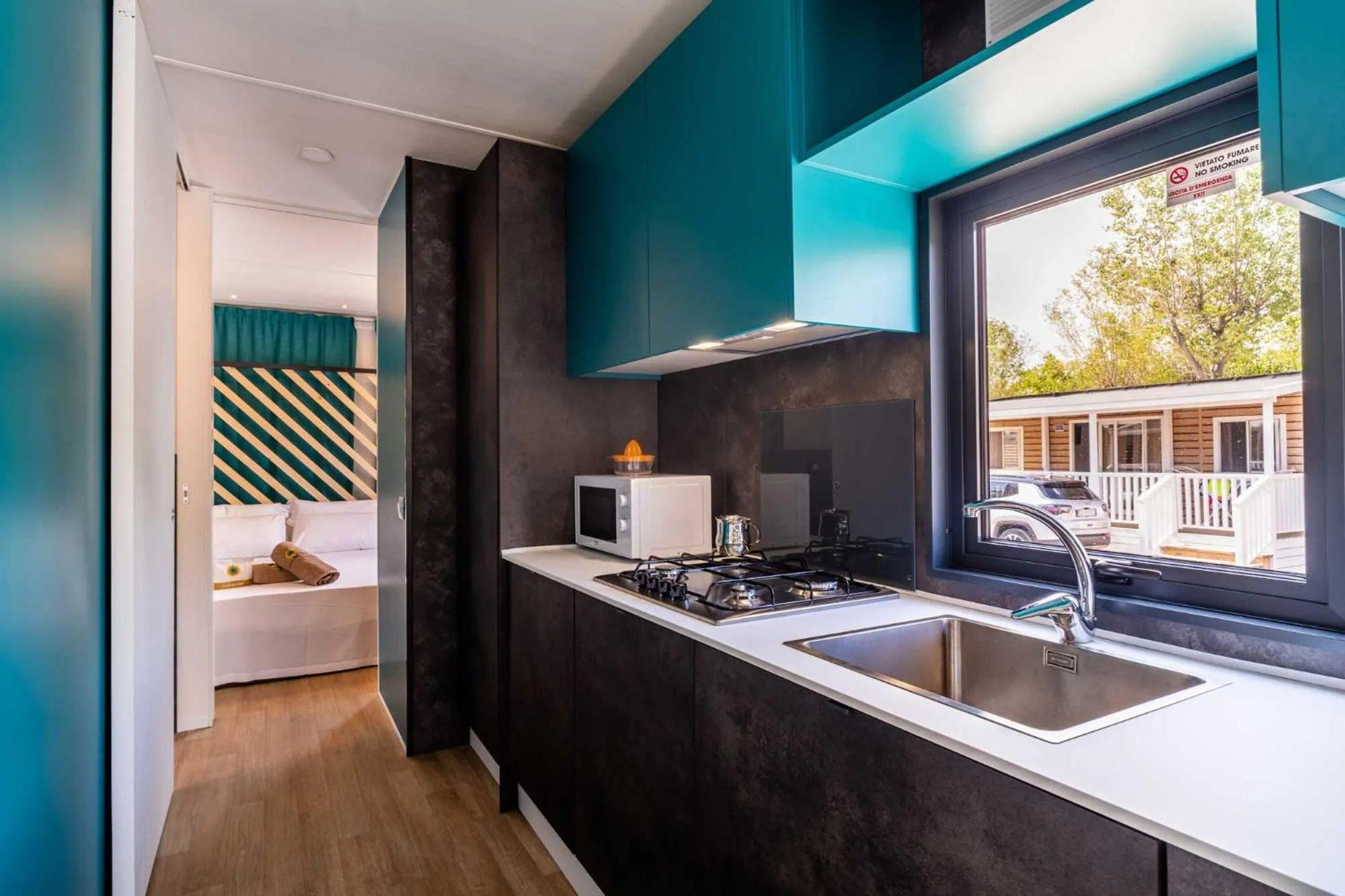 Kitchen or kitchenette in Club del Sole Rimini Family Resort