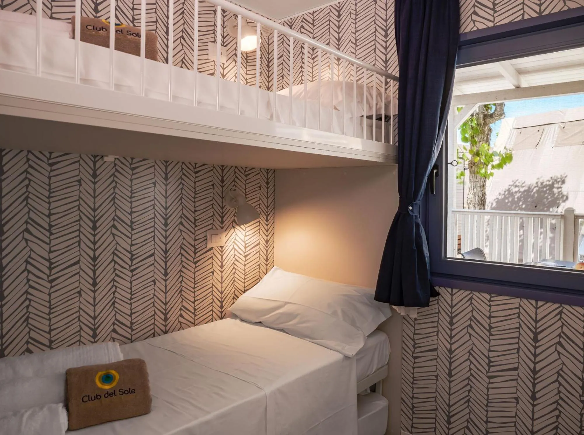 Bedroom, Bed in Club del Sole Rimini Family Resort