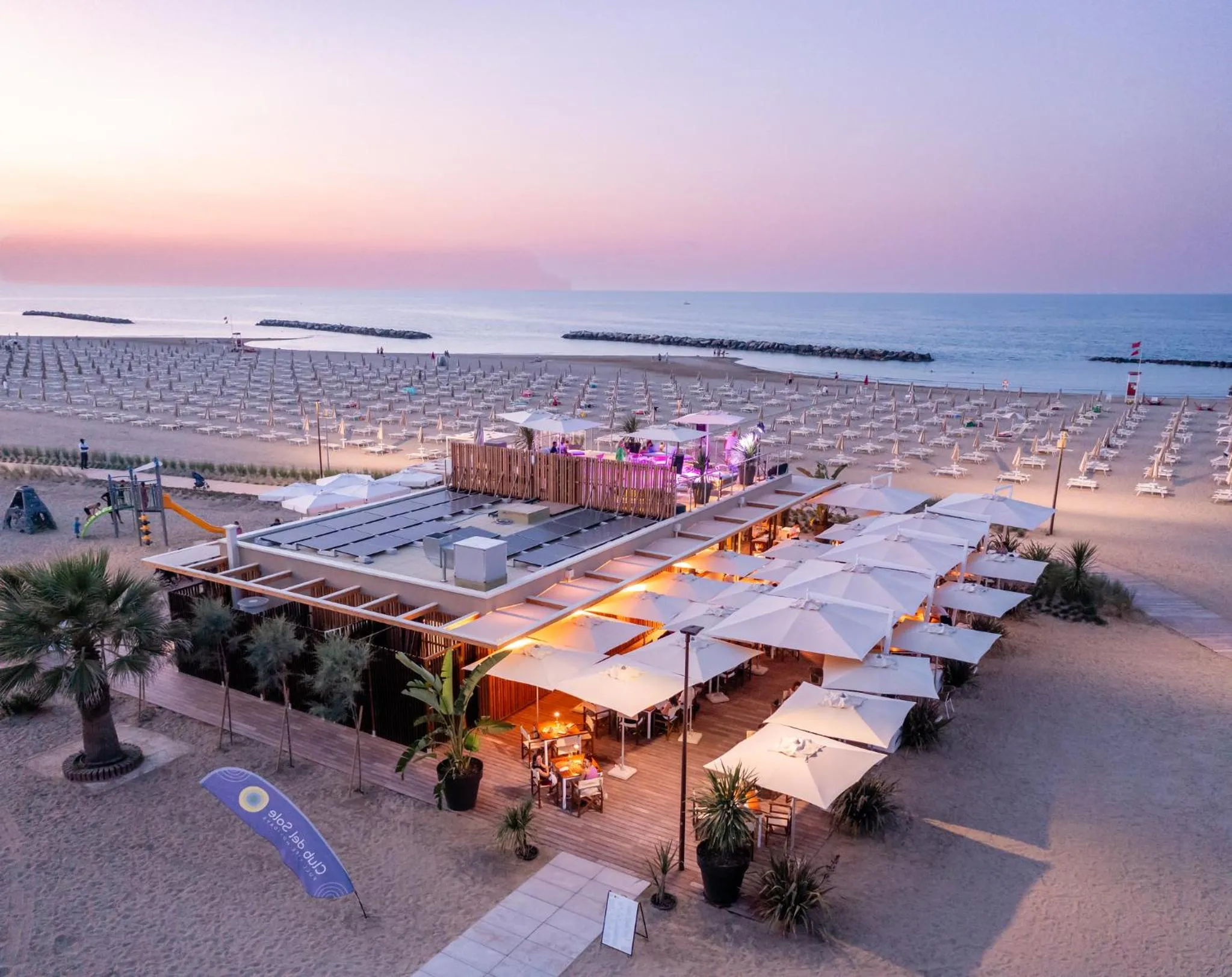 Sunset in Club del Sole Rimini Family Resort