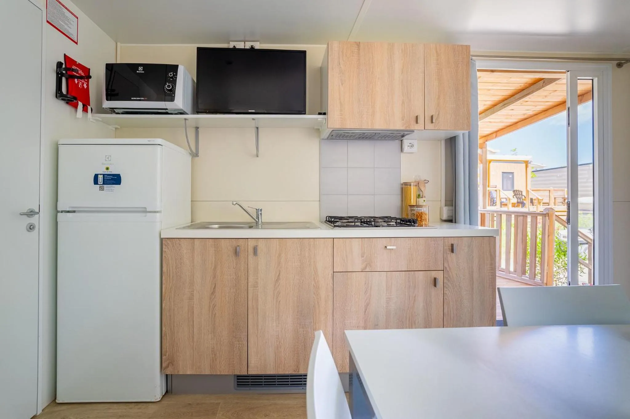 Kitchen or kitchenette in Club del Sole Rimini Family Resort